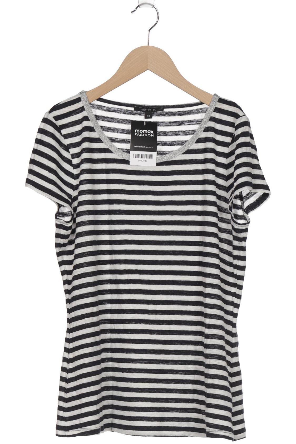 

Comma Damen T-Shirt, marineblau, Gr. 40