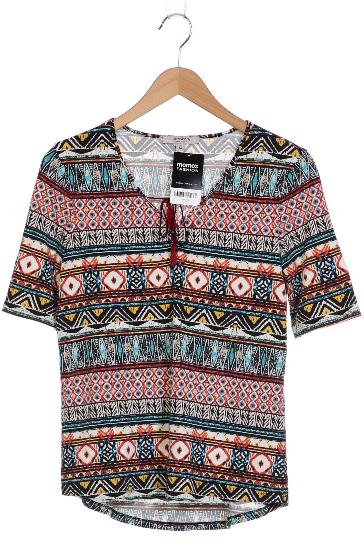 

Comma Damen T-Shirt, mehrfarbig, Gr. 36