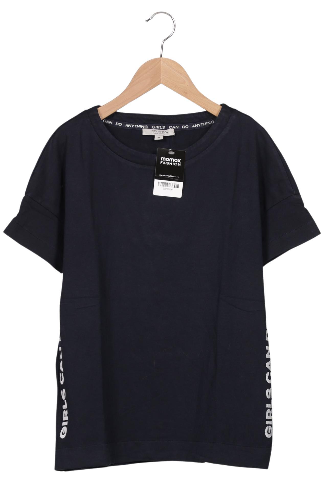 

Comma Damen T-Shirt, marineblau, Gr. 38