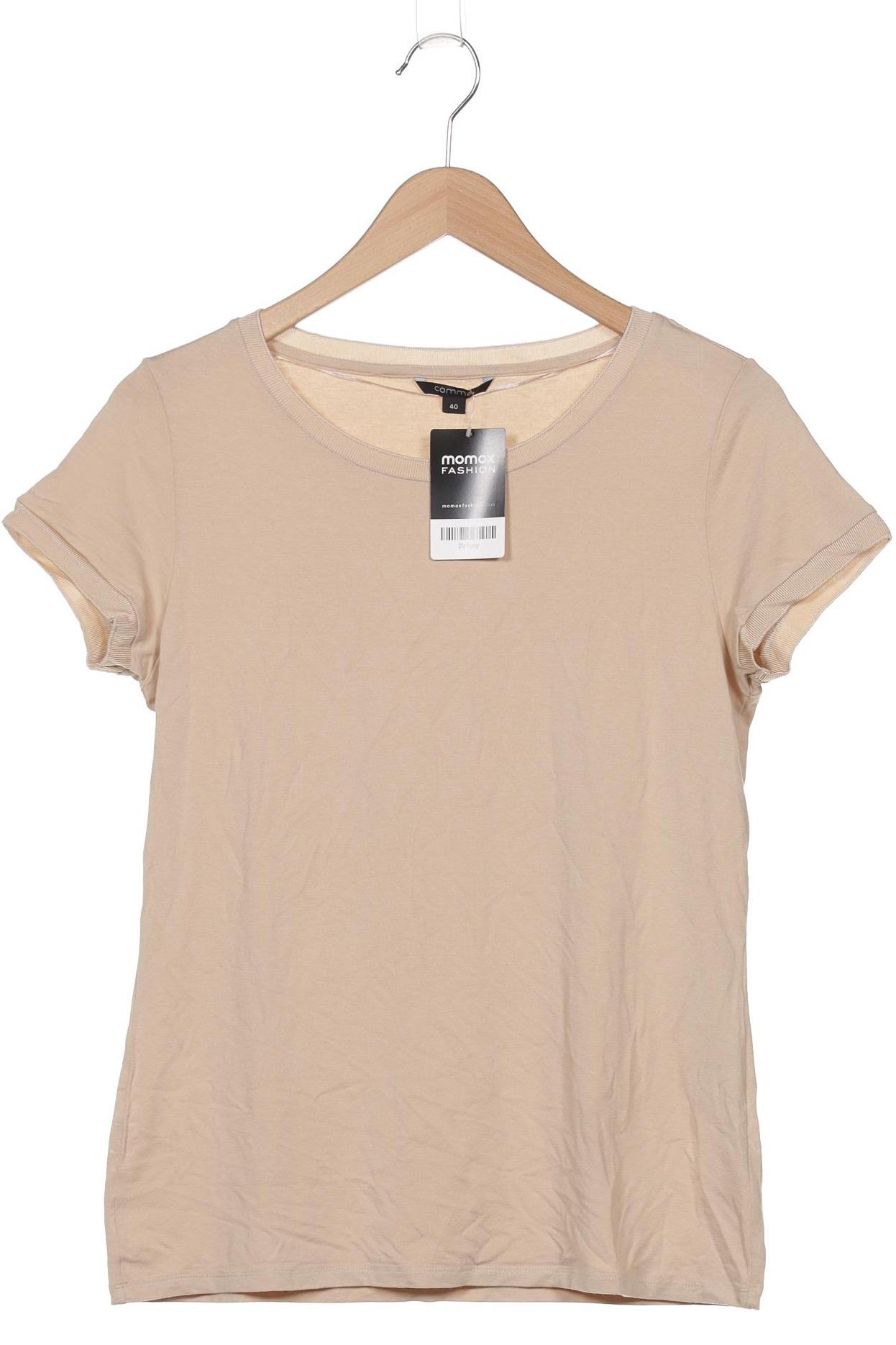 

Comma Damen T-Shirt, beige, Gr. 40