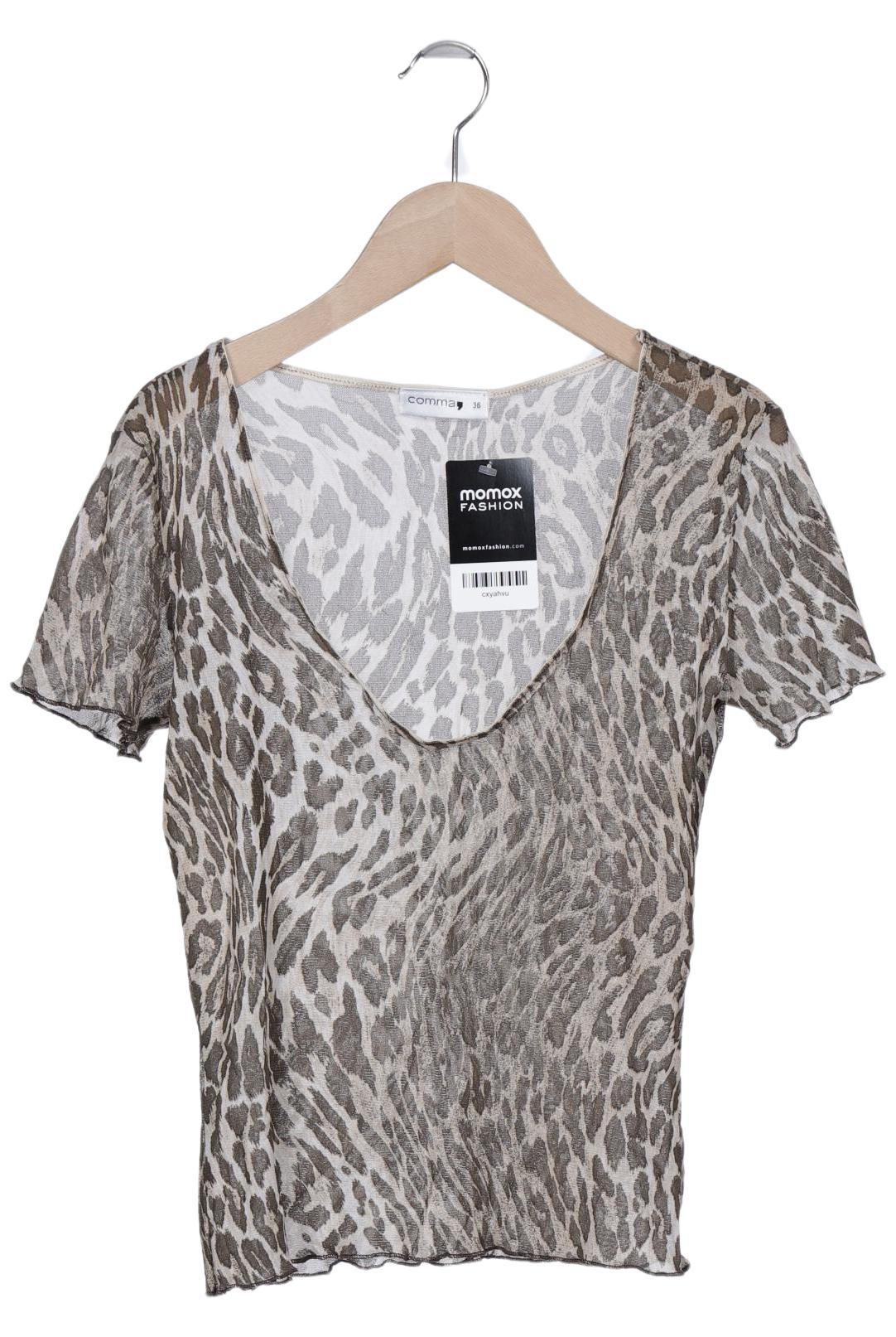 

Comma Damen T-Shirt, beige, Gr. 36