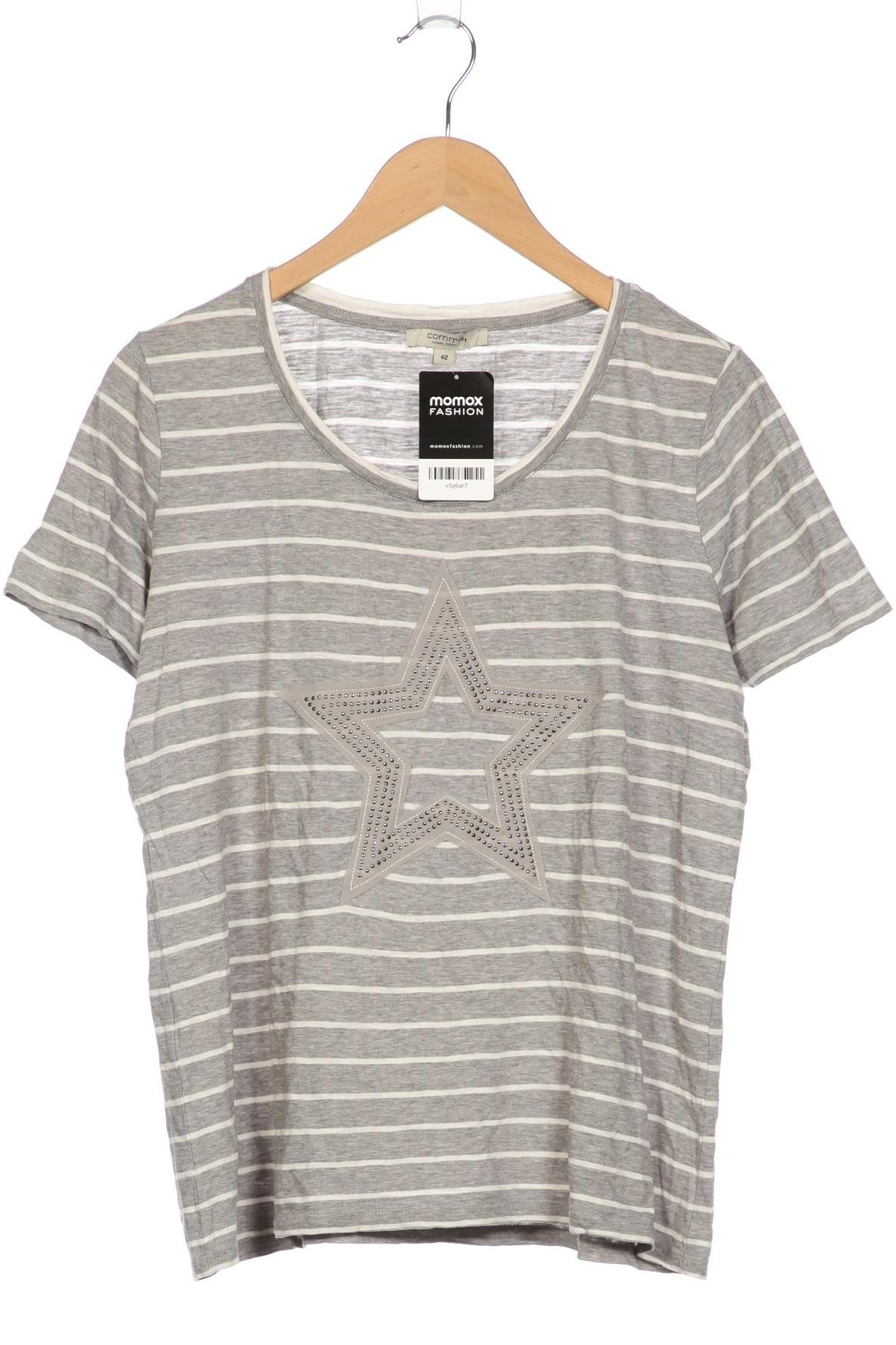 

Comma Damen T-Shirt, grau, Gr. 42