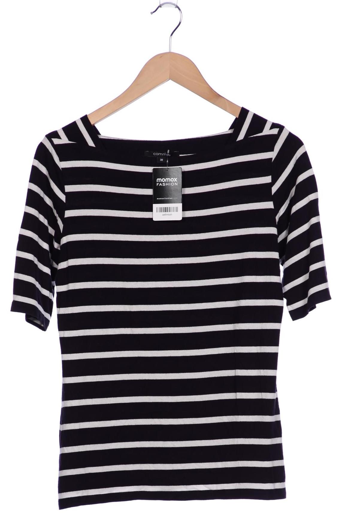 

Comma Damen T-Shirt, marineblau, Gr. 38