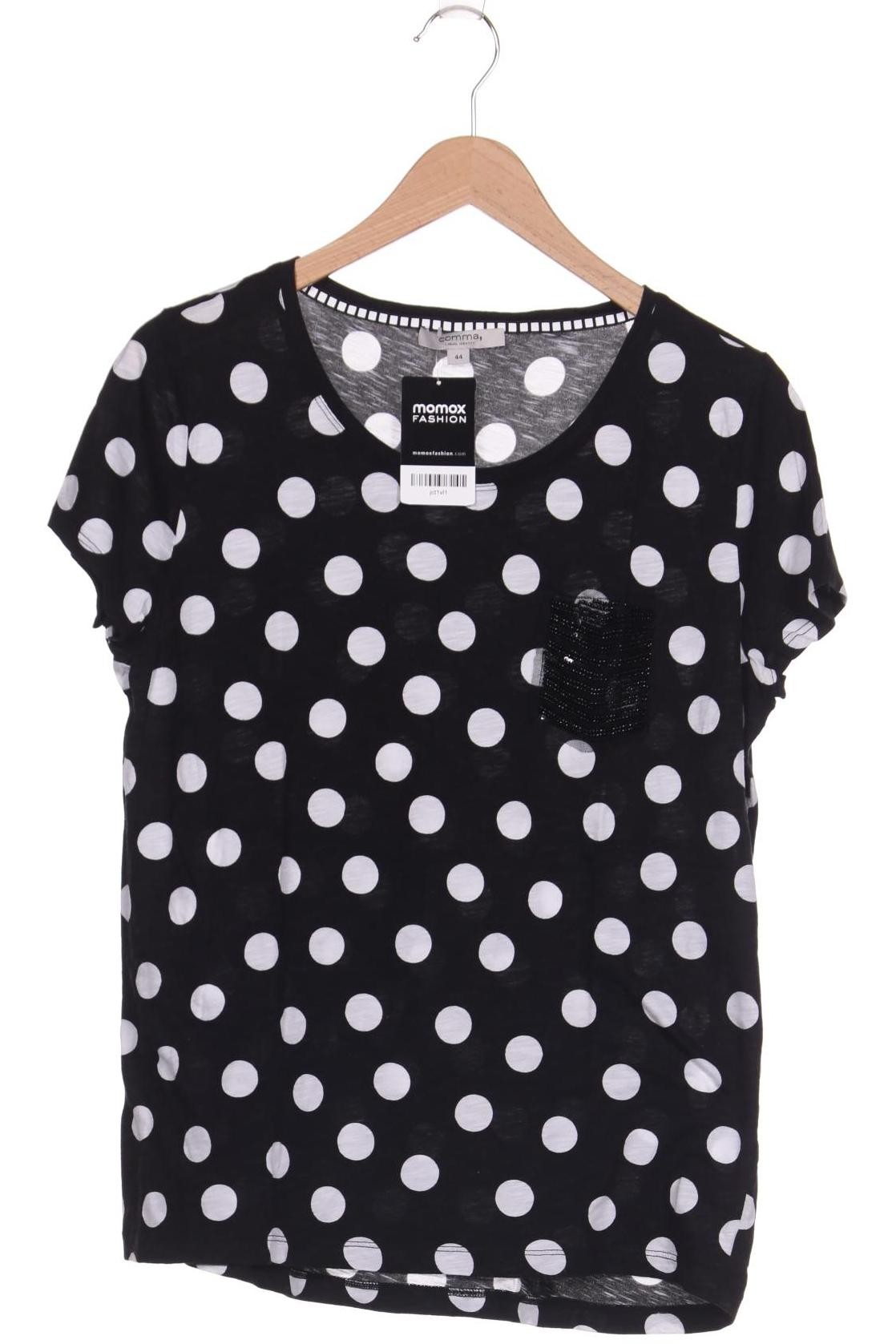 

Comma Damen T-Shirt, schwarz, Gr. 44