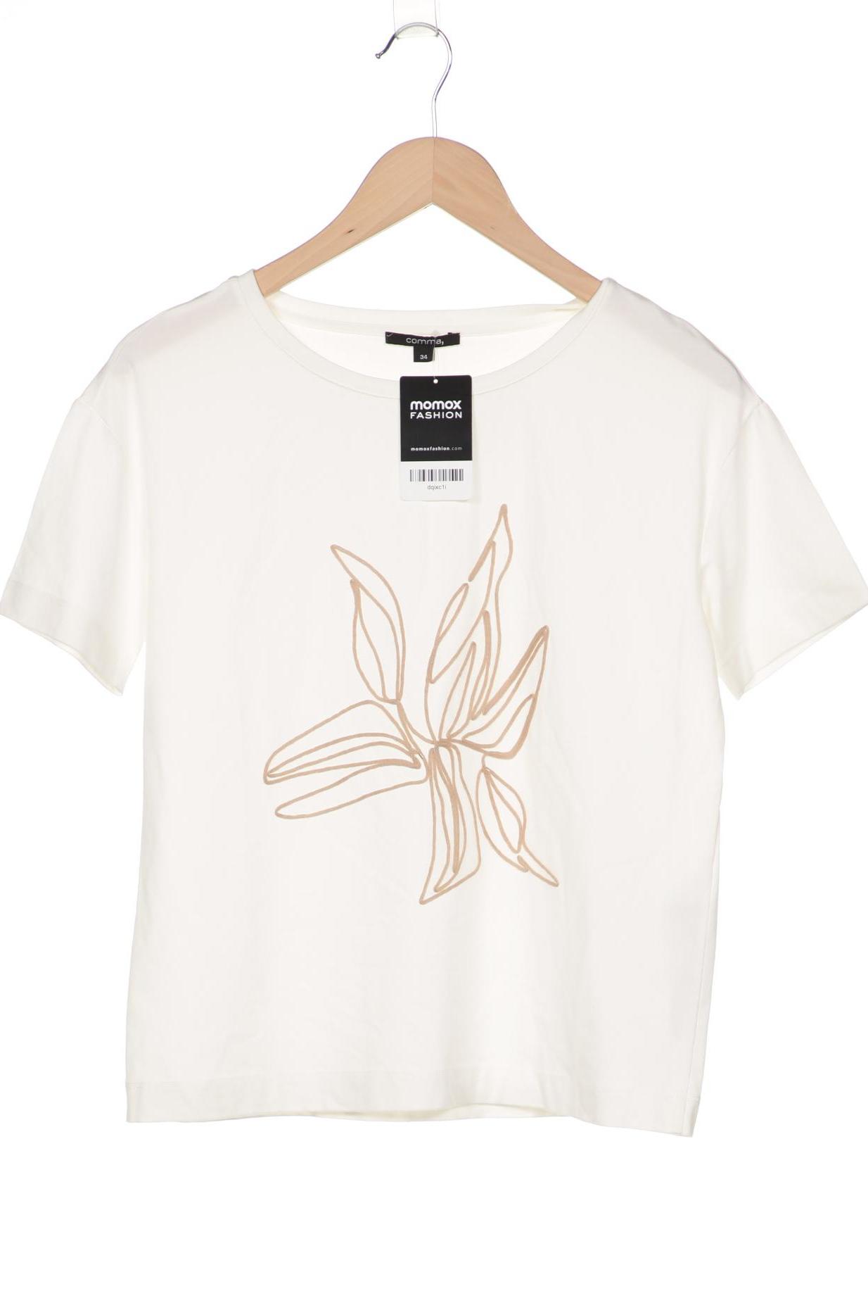 

Comma Damen T-Shirt, weiß