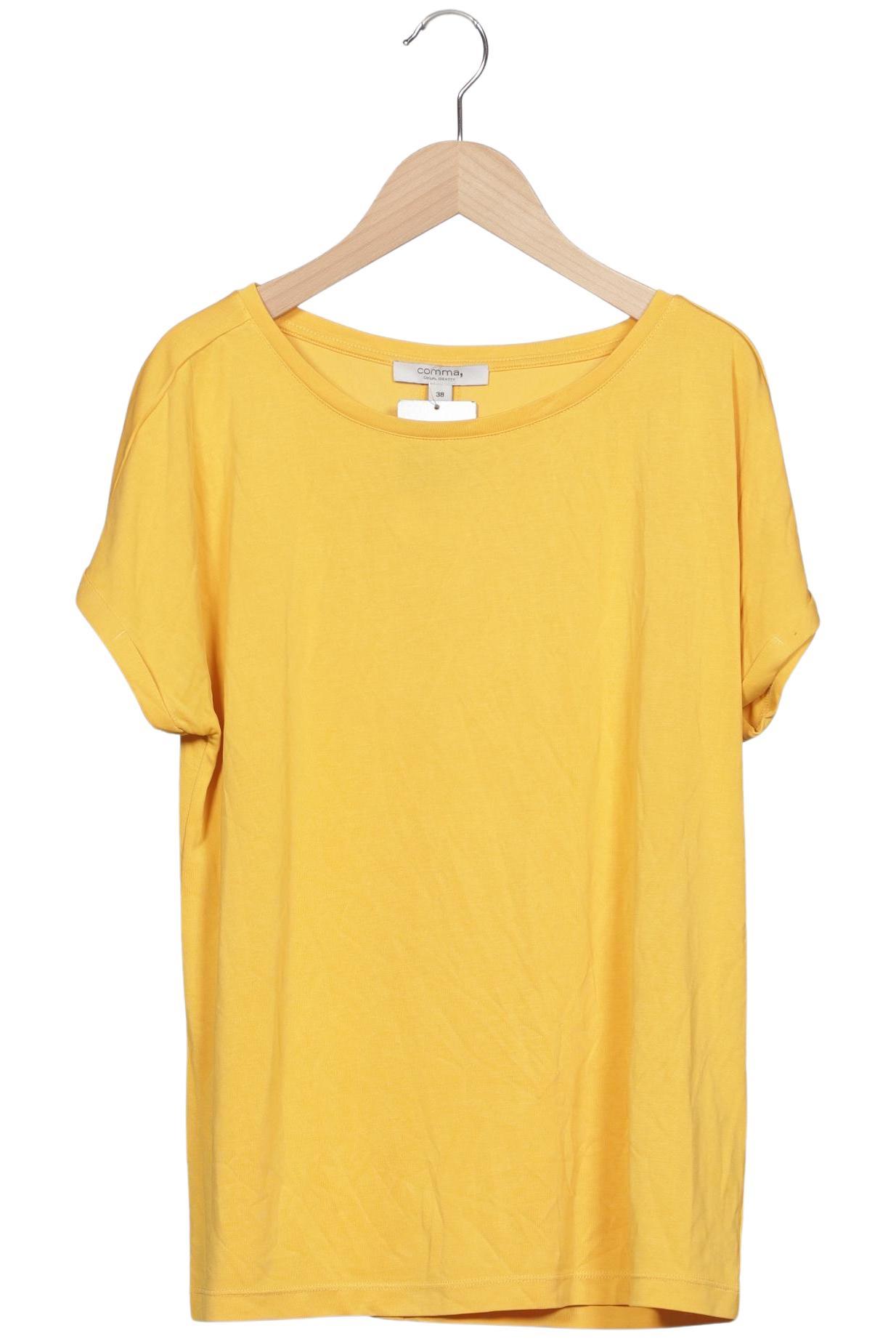 

Comma Damen T-Shirt, gelb, Gr. 38