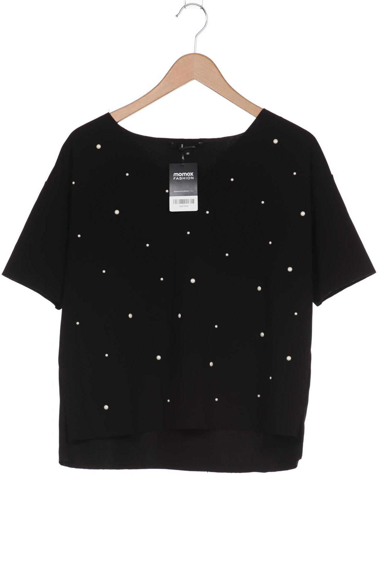 

Comma Damen T-Shirt, schwarz