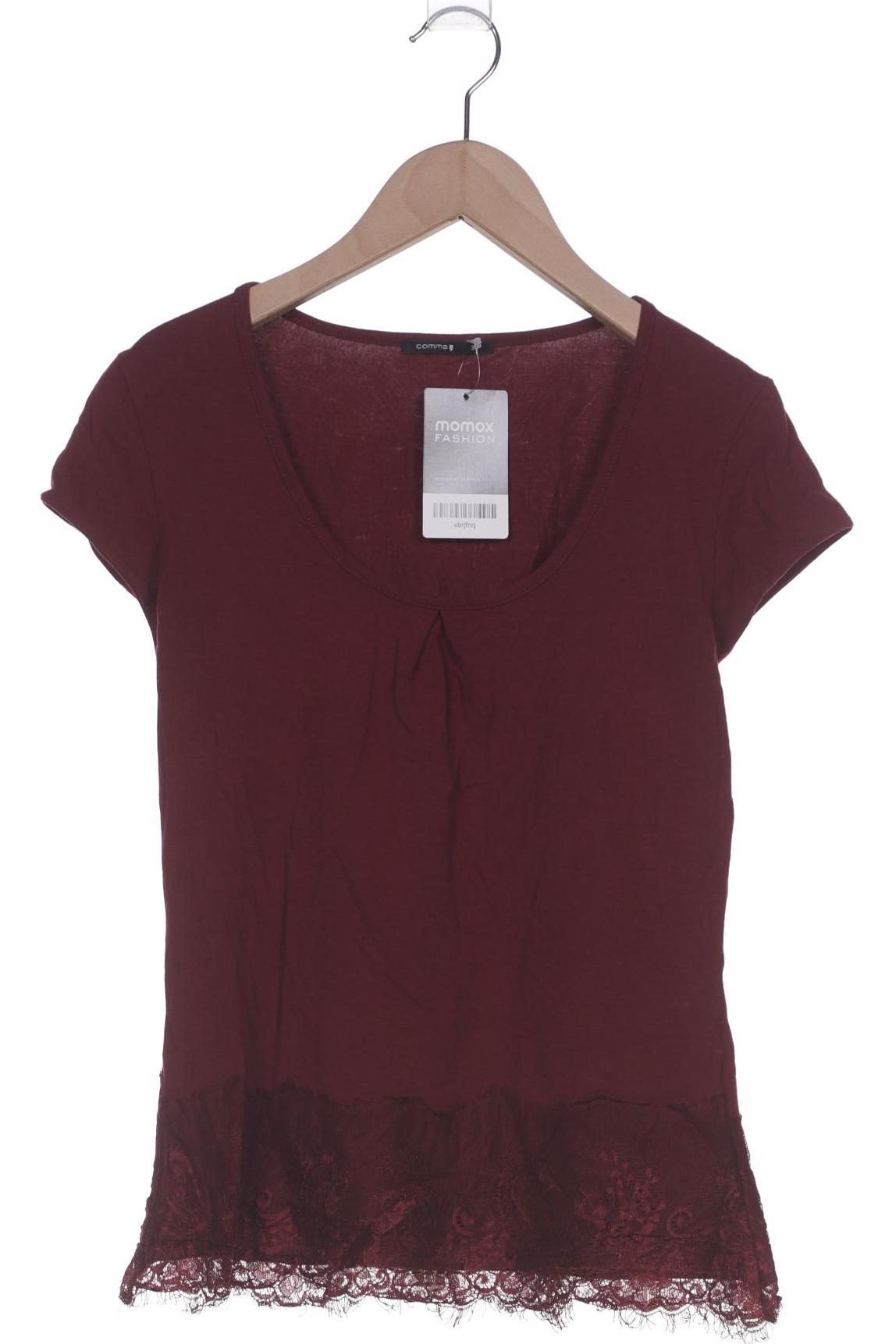 

Comma Damen T-Shirt, bordeaux, Gr. 38