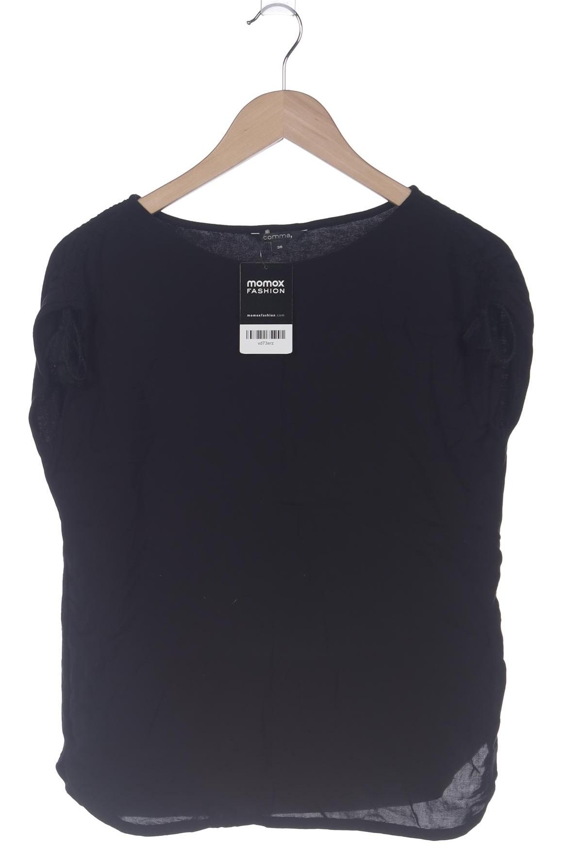 

Comma Damen T-Shirt, schwarz, Gr. 36