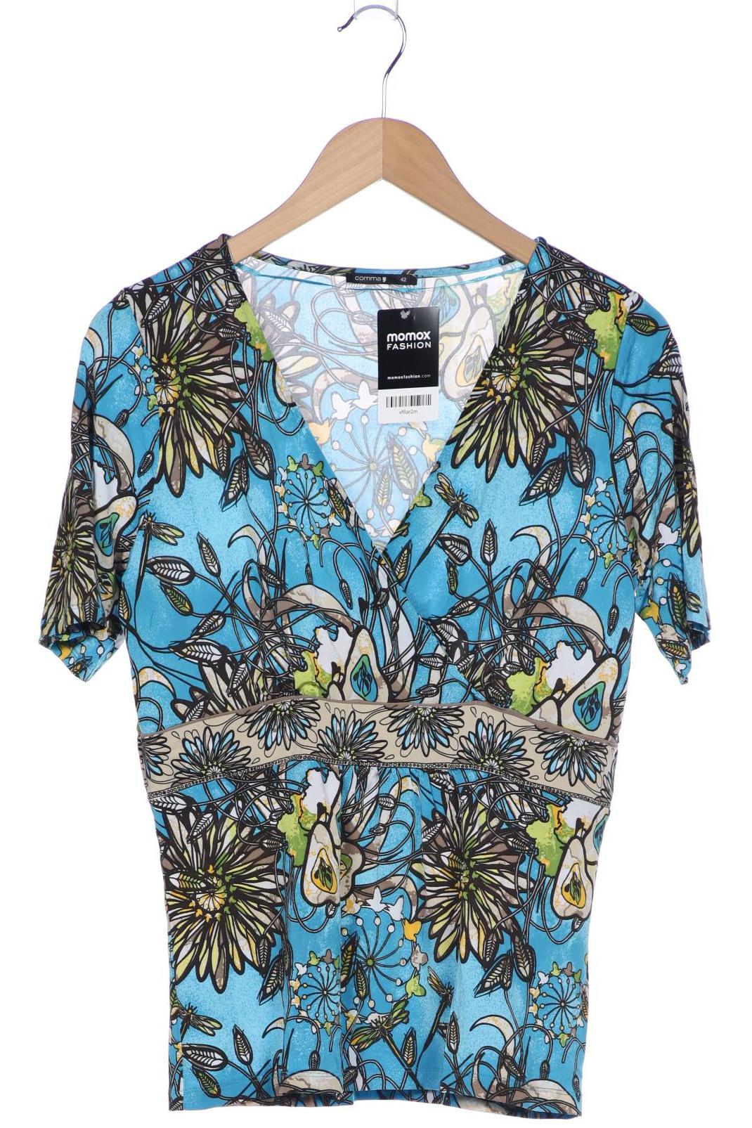 

Comma Damen T-Shirt, blau, Gr. 42