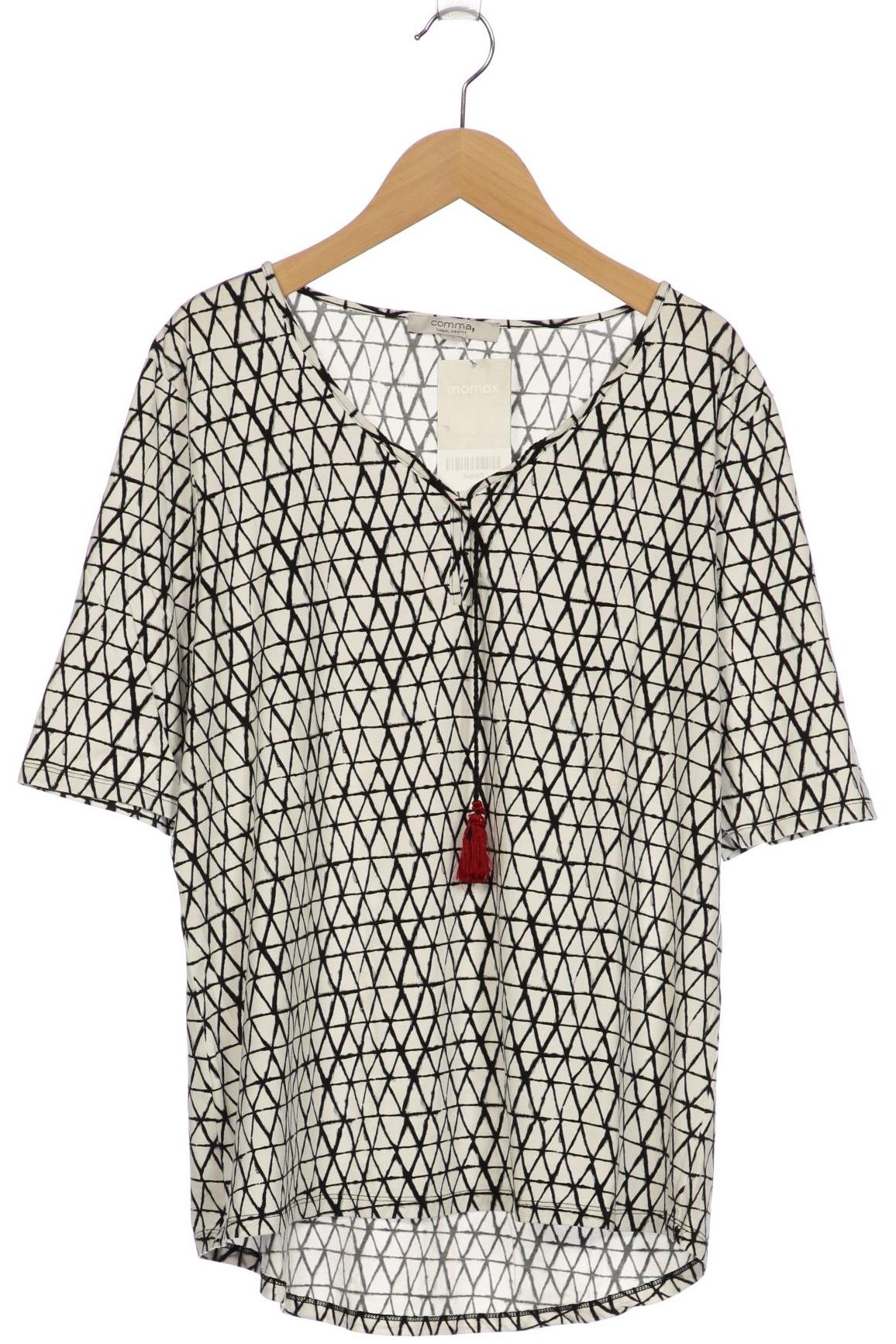 

Comma Damen T-Shirt, weiß, Gr. 42