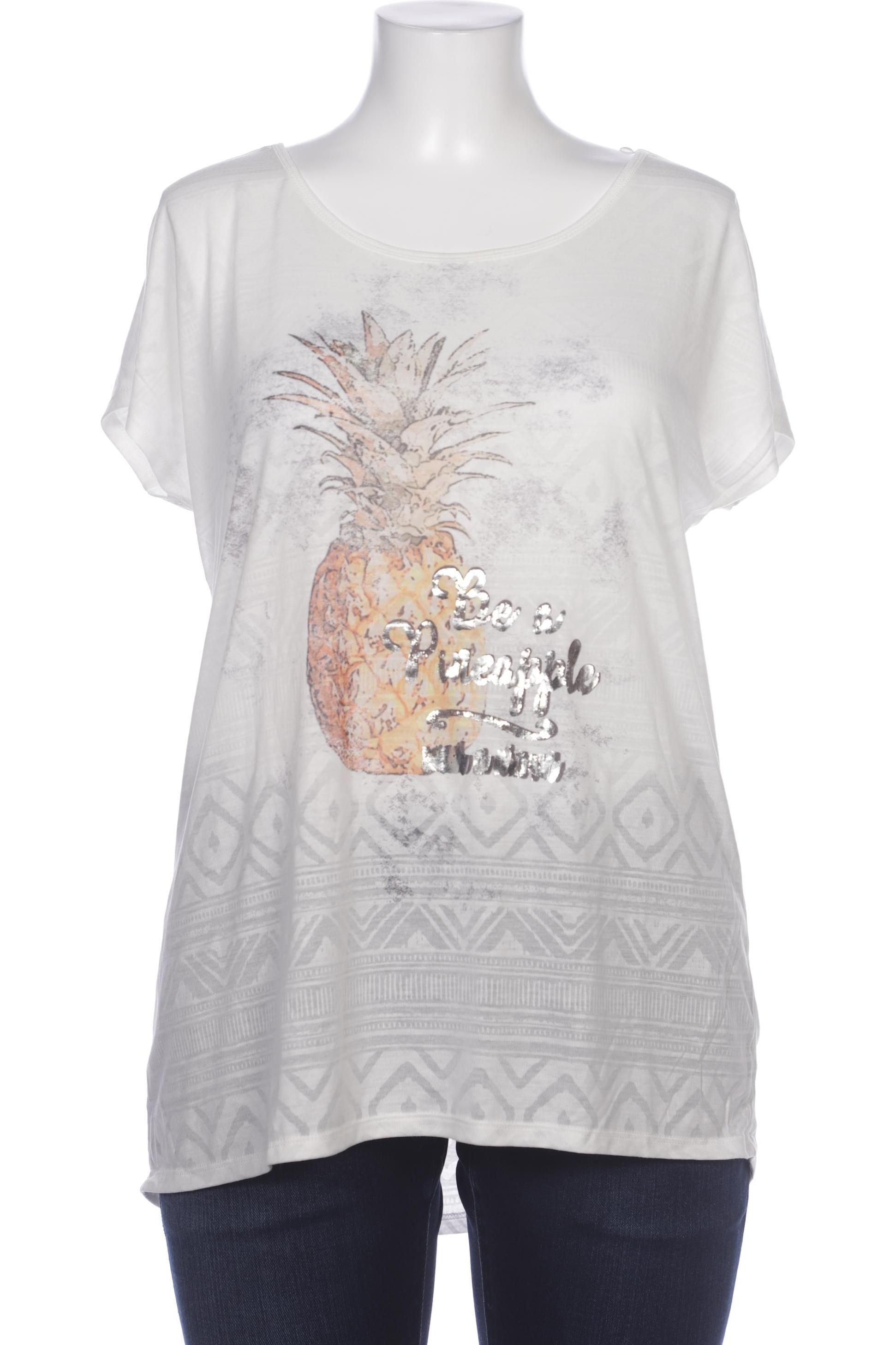 

Comma Damen T-Shirt, weiß, Gr. 44