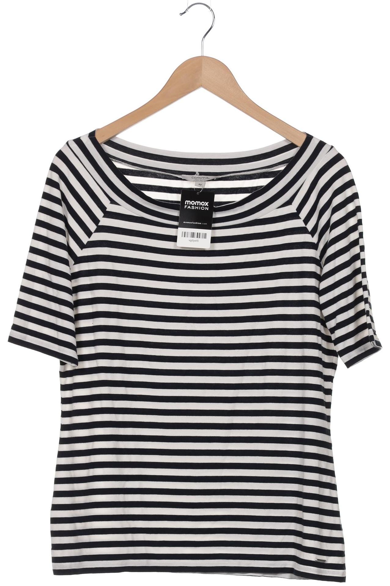

Comma Damen T-Shirt, marineblau, Gr. 42