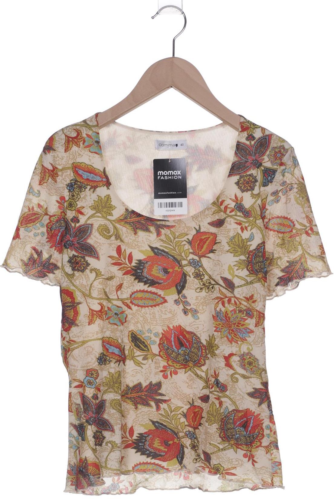 

Comma Damen T-Shirt, beige, Gr. 40