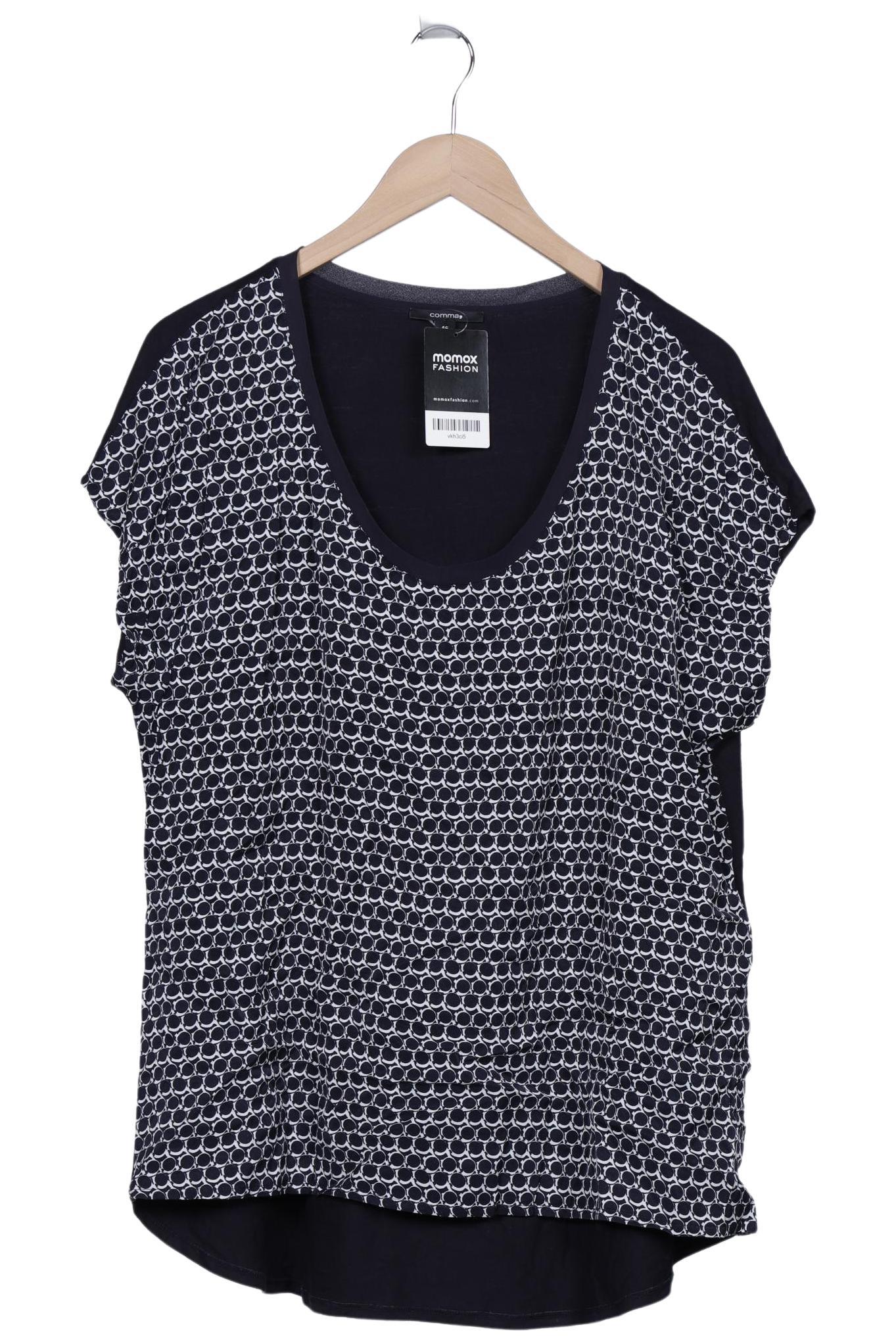 

Comma Damen T-Shirt, marineblau, Gr. 46