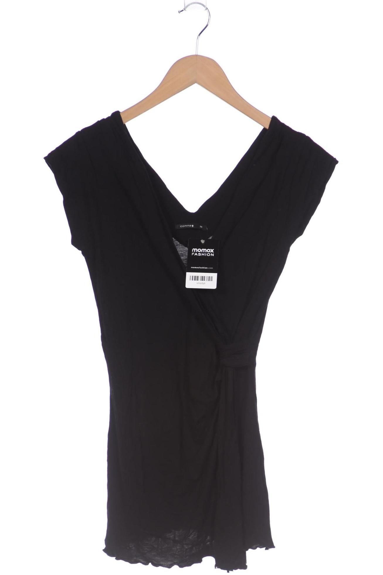 

Comma Damen T-Shirt, schwarz