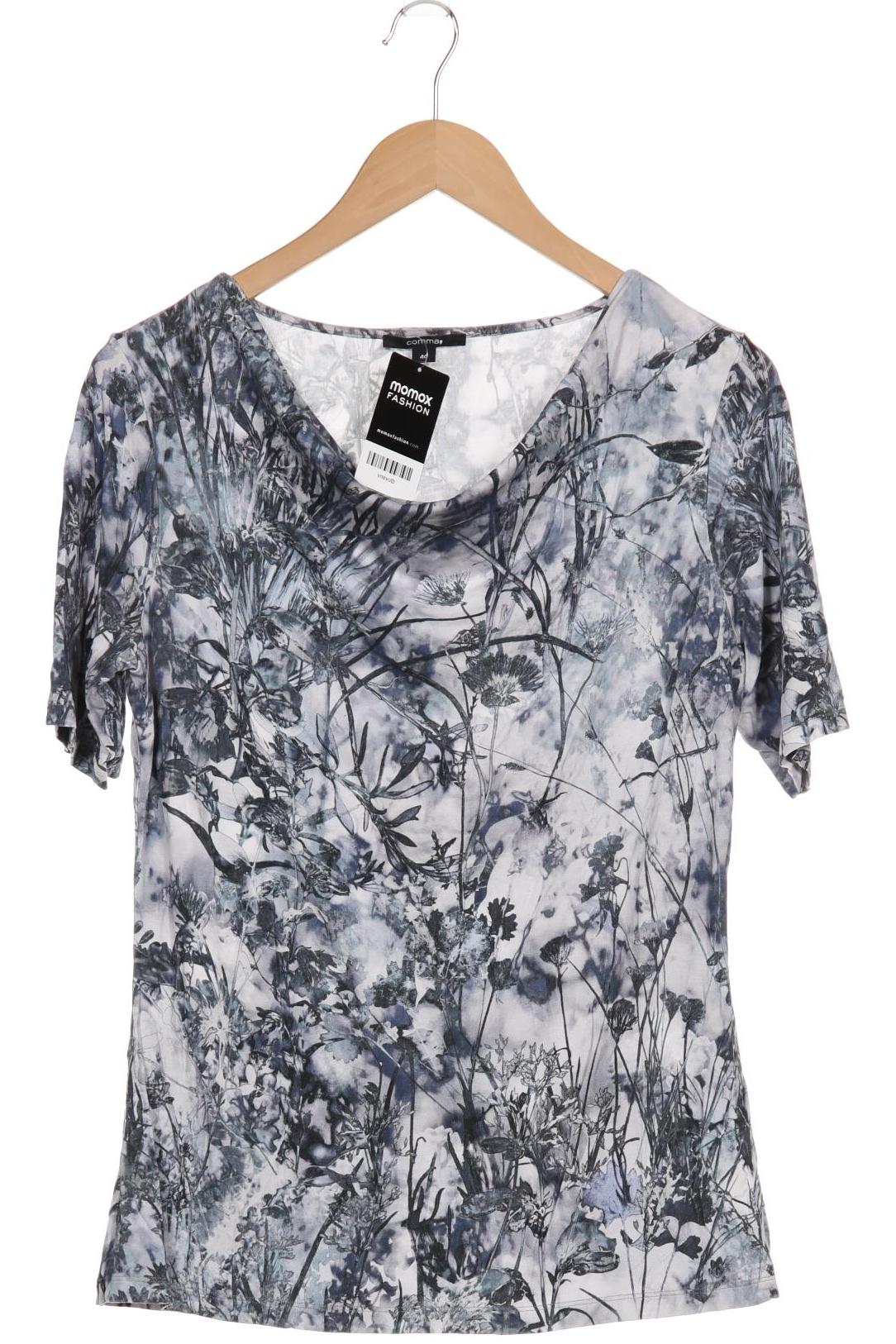 

Comma Damen T-Shirt, marineblau, Gr. 40