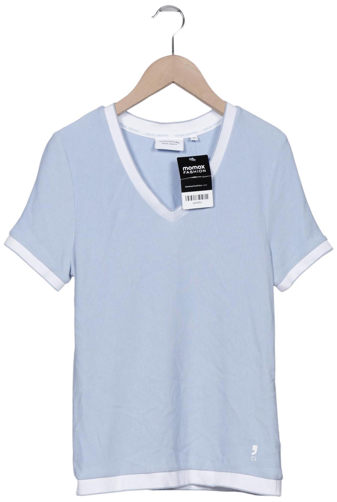 

Comma Damen T-Shirt, hellblau, Gr. 34