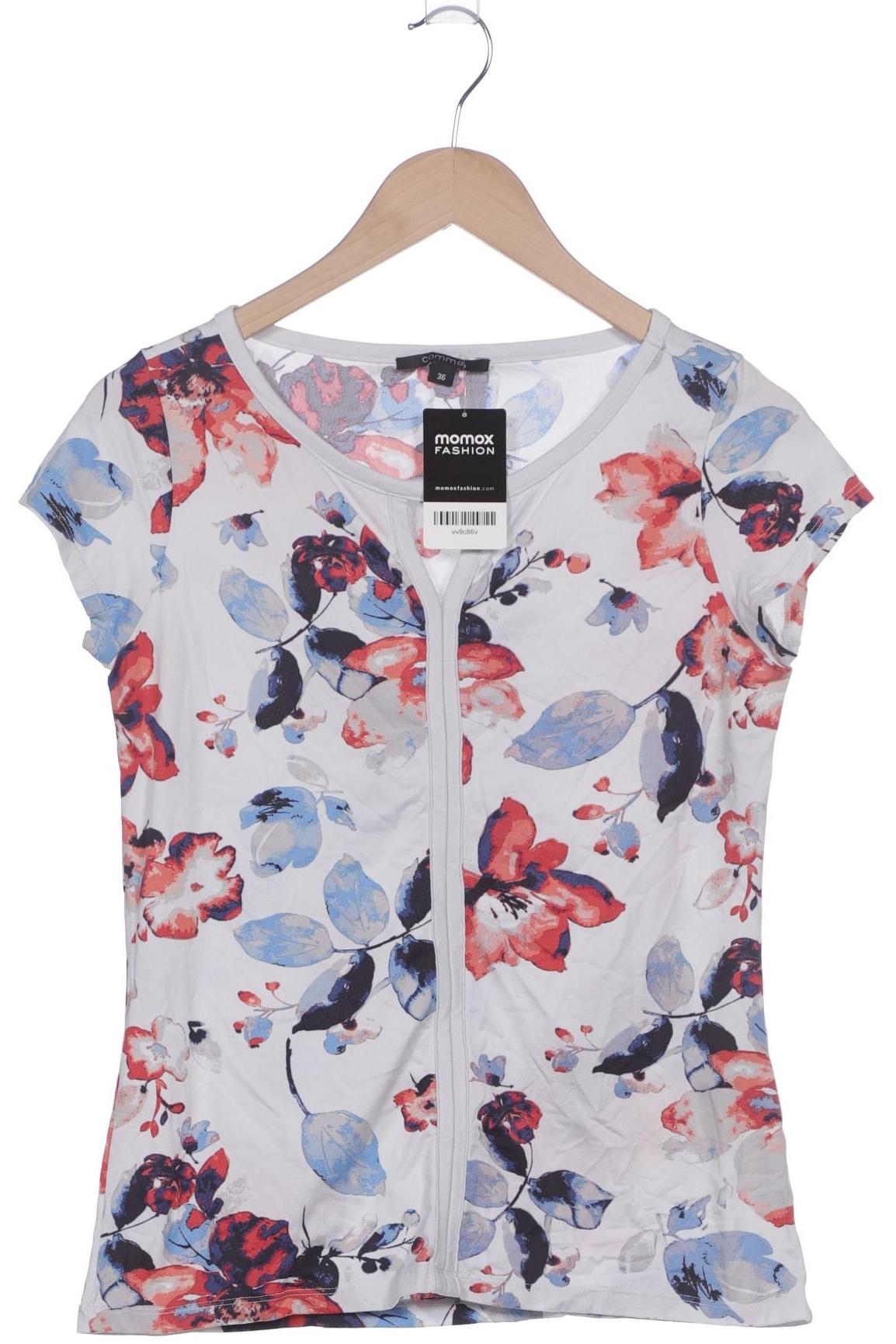 

Comma Damen T-Shirt, weiß, Gr. 36