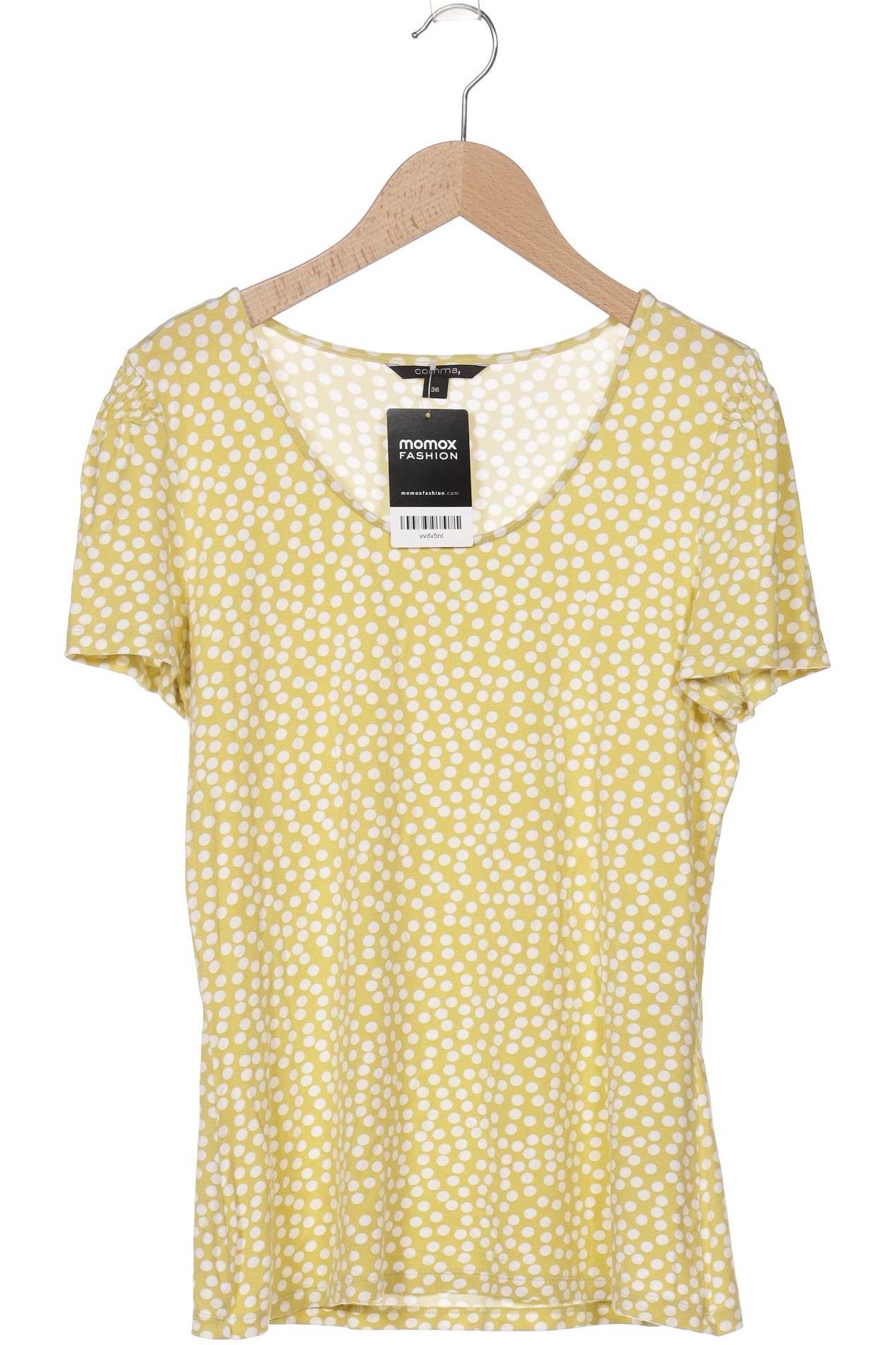 

Comma Damen T-Shirt, gelb, Gr. 36