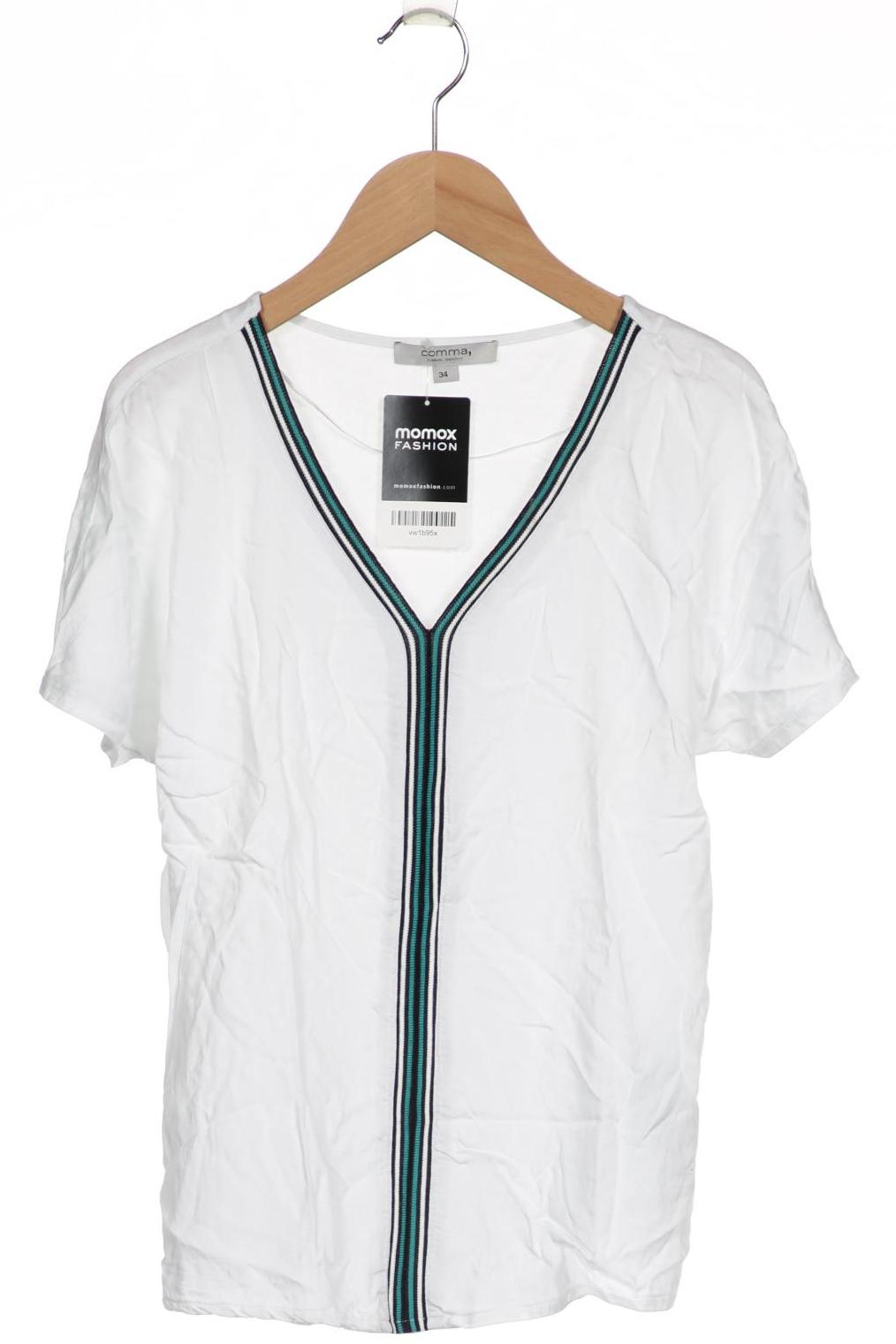 

Comma Damen T-Shirt, weiß