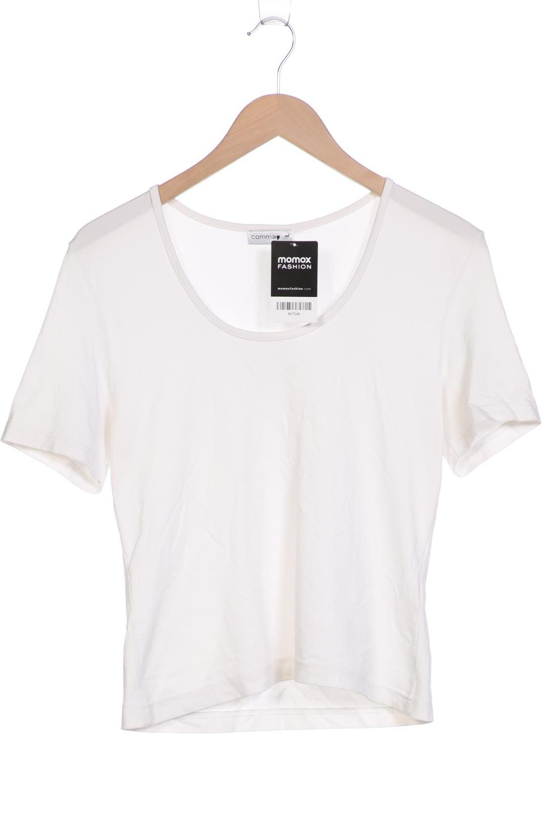 

Comma Damen T-Shirt, weiß, Gr. 44