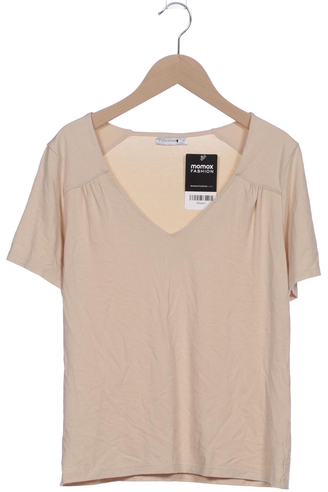 

Comma Damen T-Shirt, beige, Gr. 42
