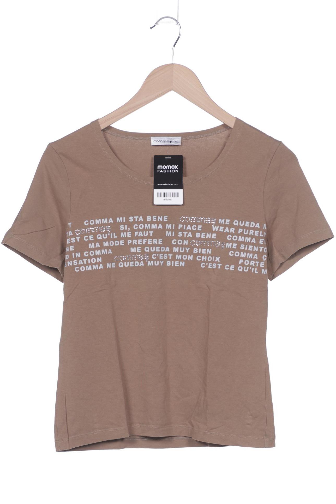 

Comma Damen T-Shirt, beige, Gr. 40
