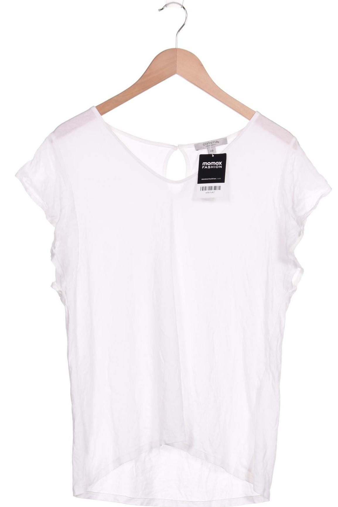 

Comma Damen T-Shirt, weiß