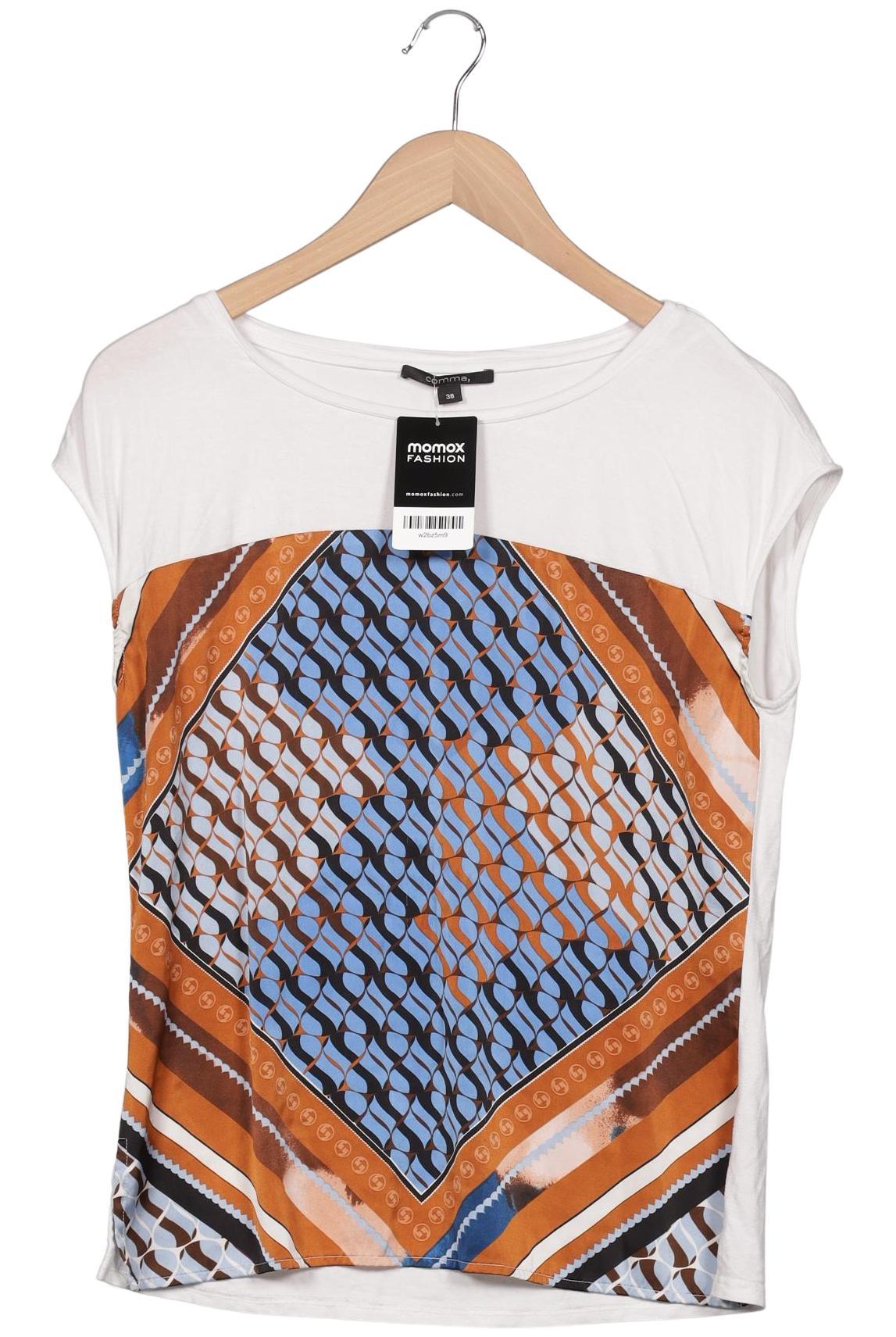 

Comma Damen T-Shirt, weiß, Gr. 38
