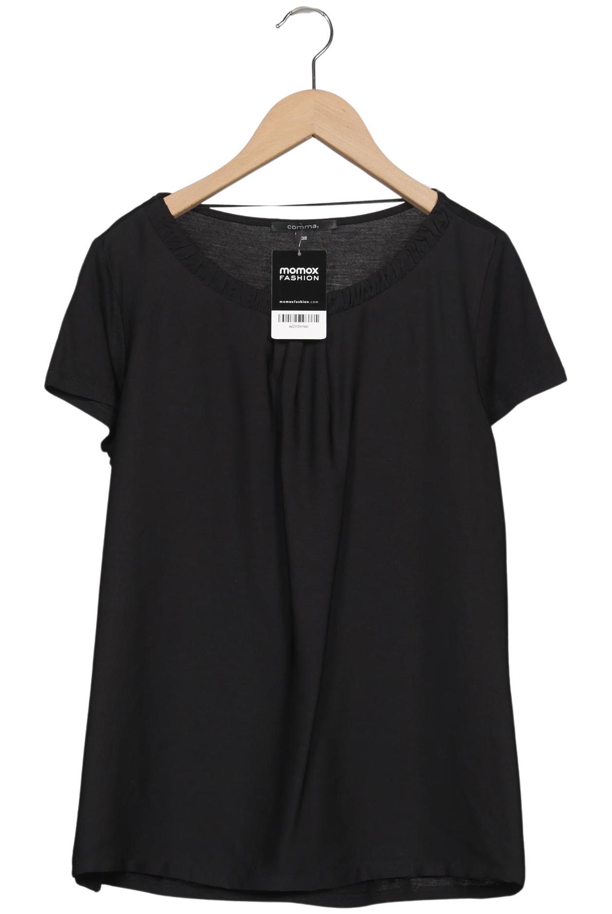 

Comma Damen T-Shirt, schwarz, Gr. 38