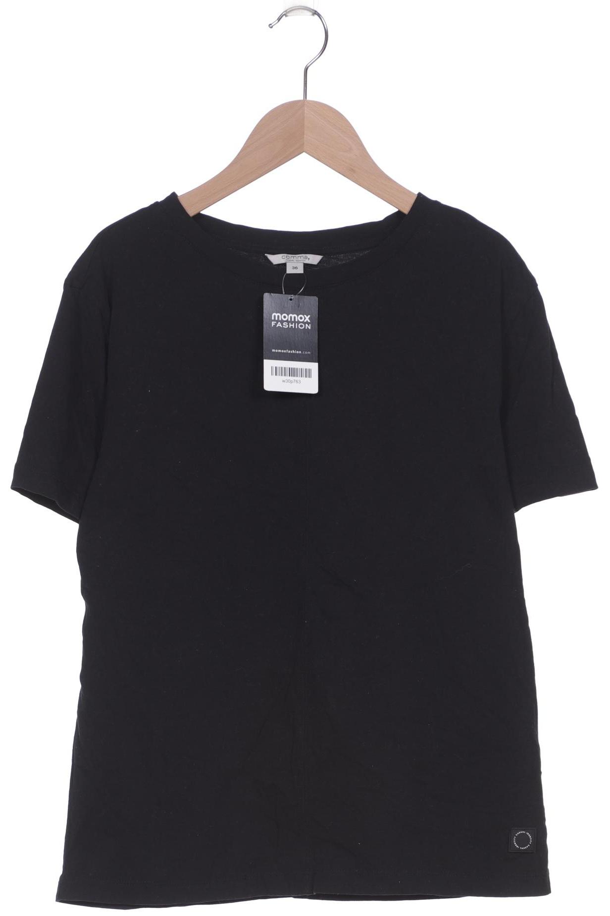 

Comma Damen T-Shirt, schwarz
