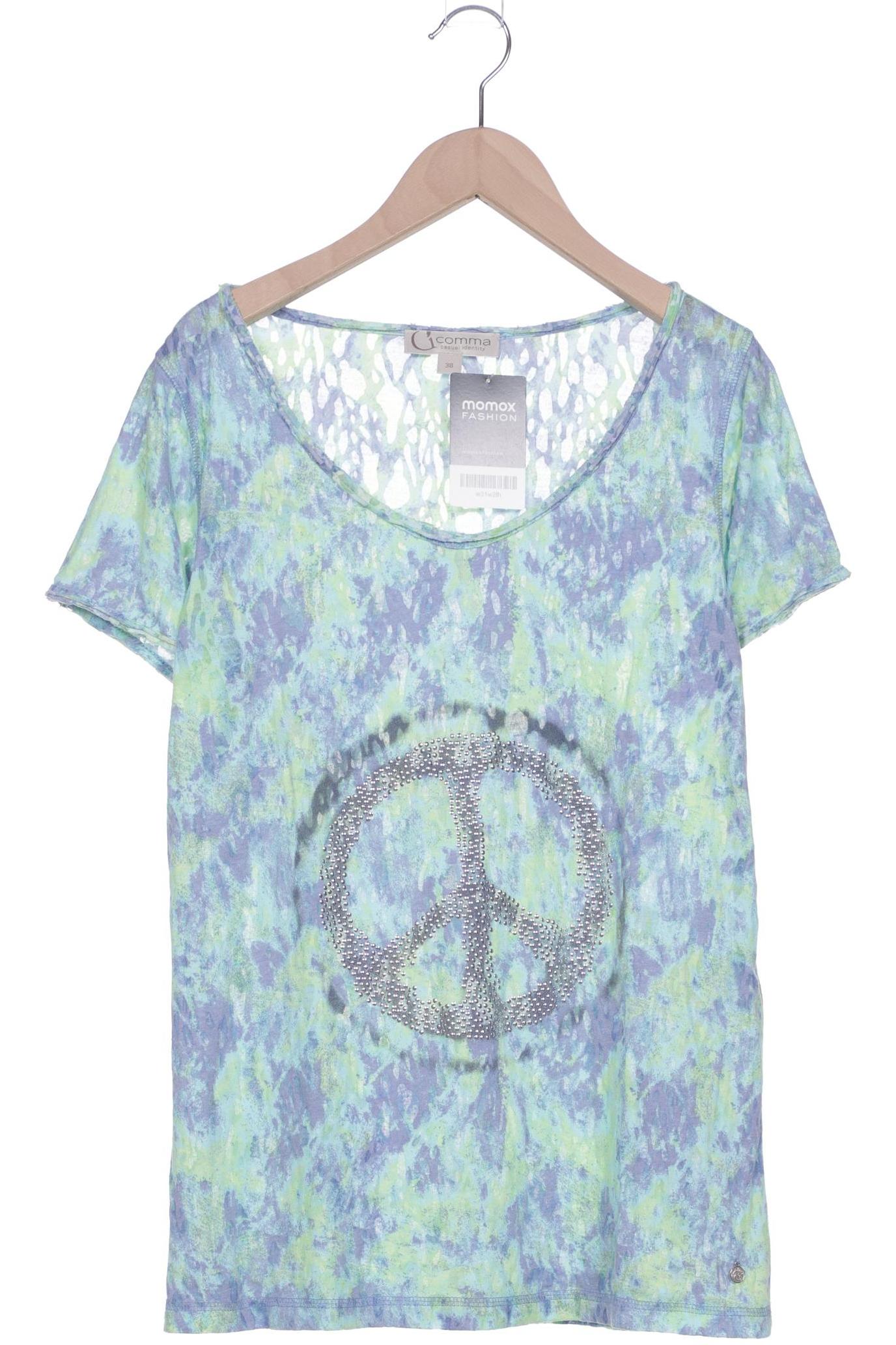 

Comma Damen T-Shirt, mehrfarbig, Gr. 38