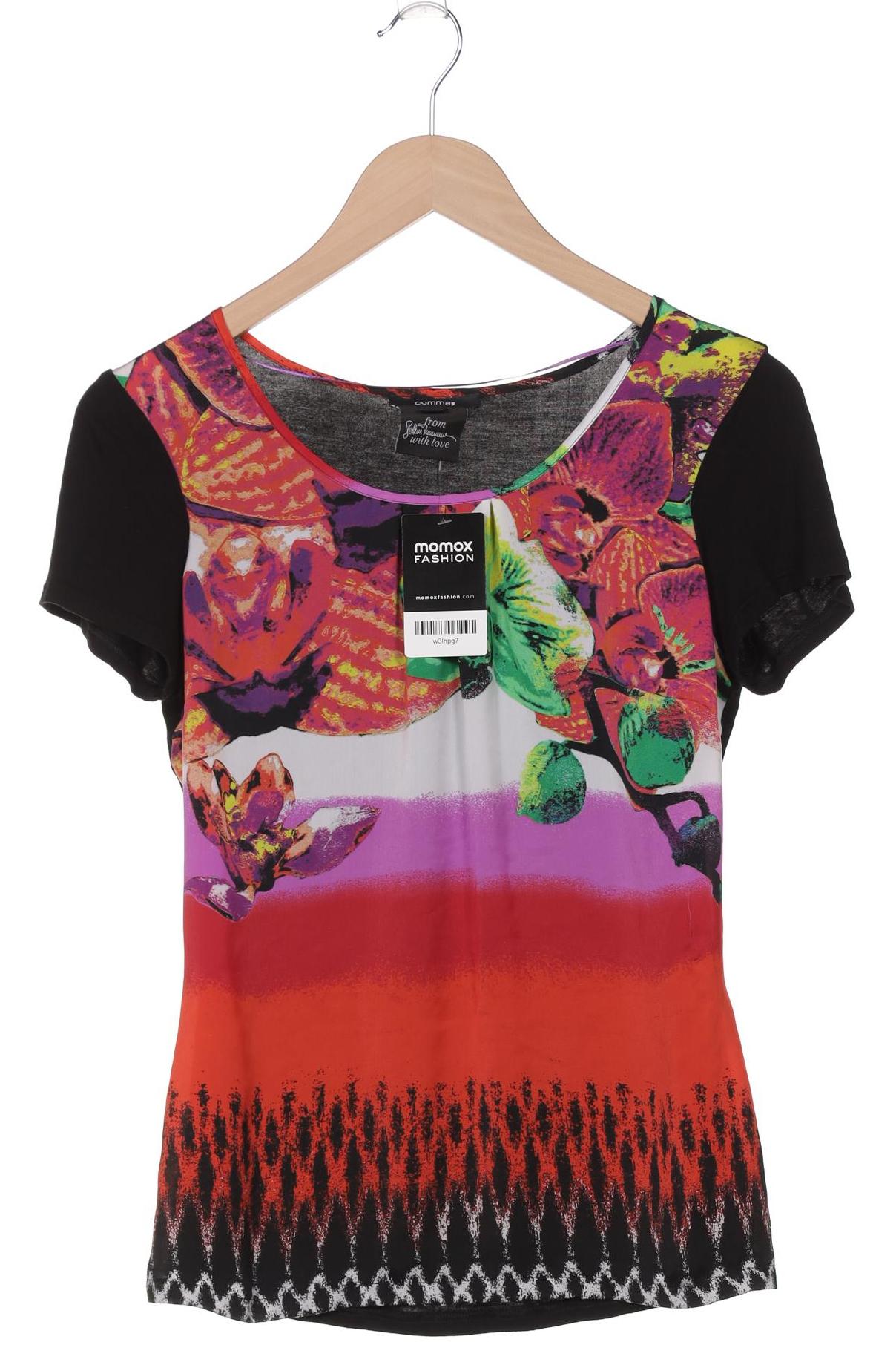 

Comma Damen T-Shirt, mehrfarbig, Gr. 34
