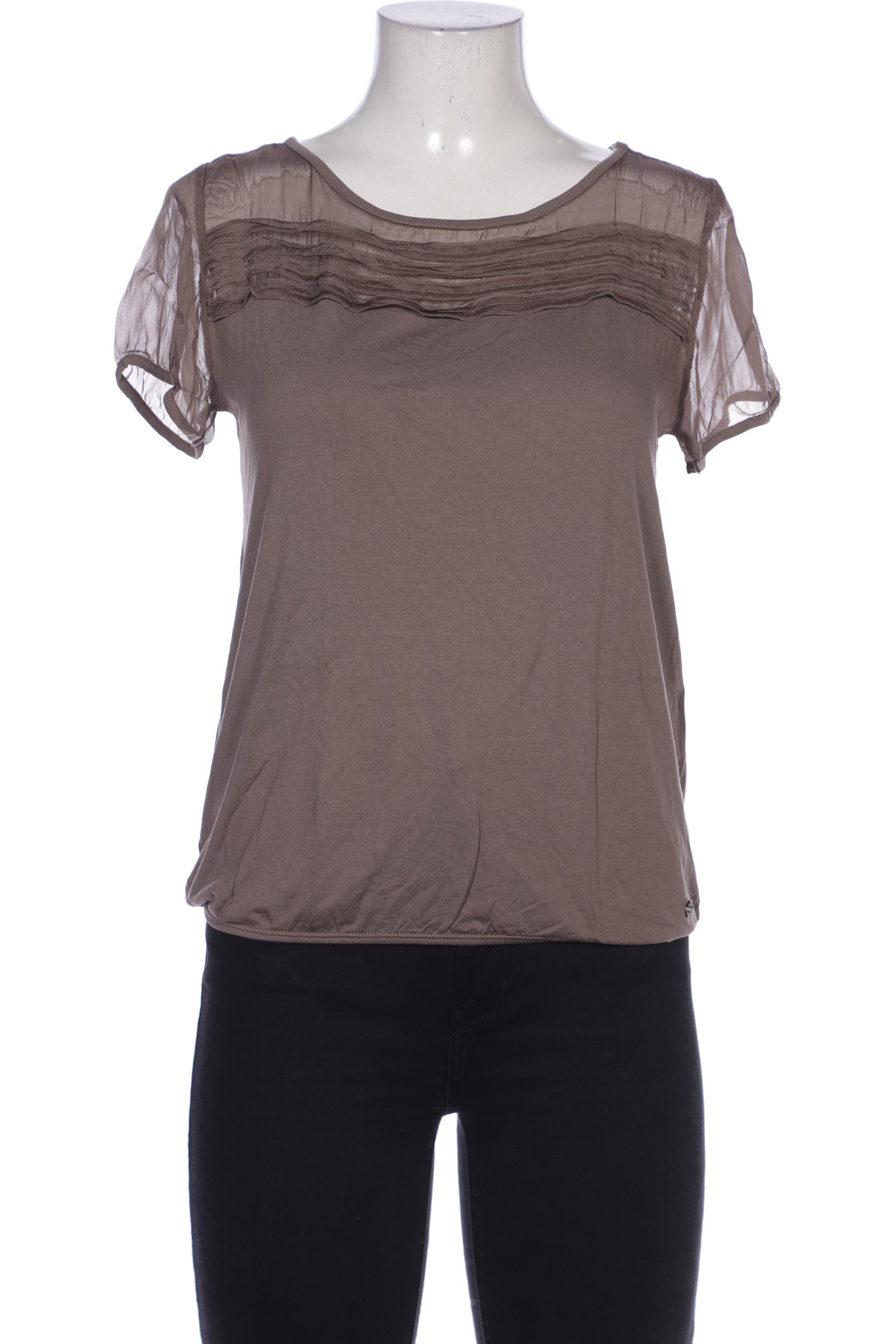 

Comma Damen T-Shirt, braun, Gr. 40