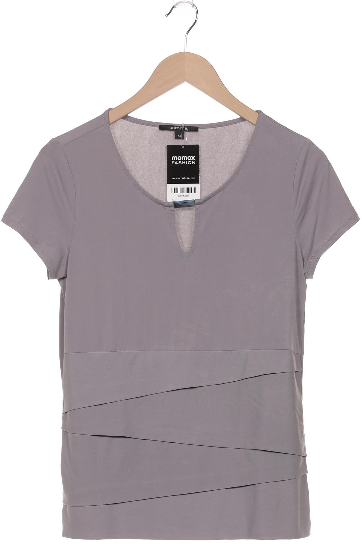 

Comma Damen T-Shirt, grau, Gr. 36