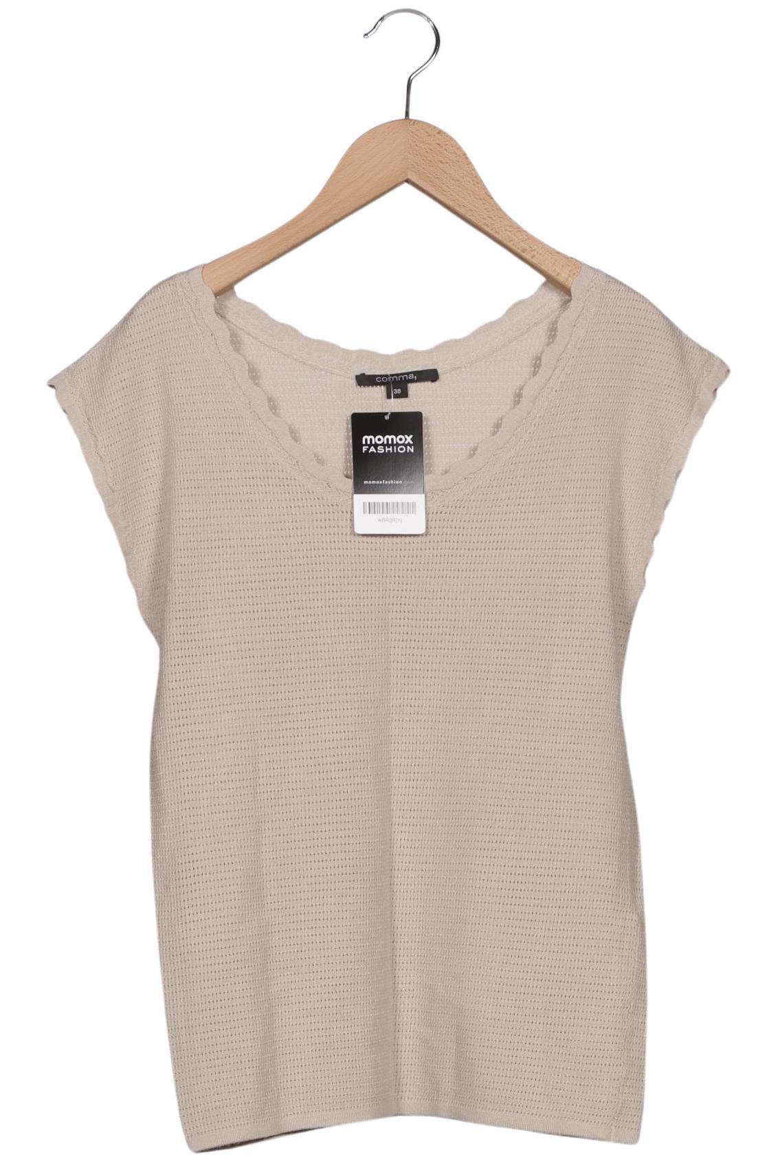 

Comma Damen T-Shirt, cremeweiß, Gr. 38