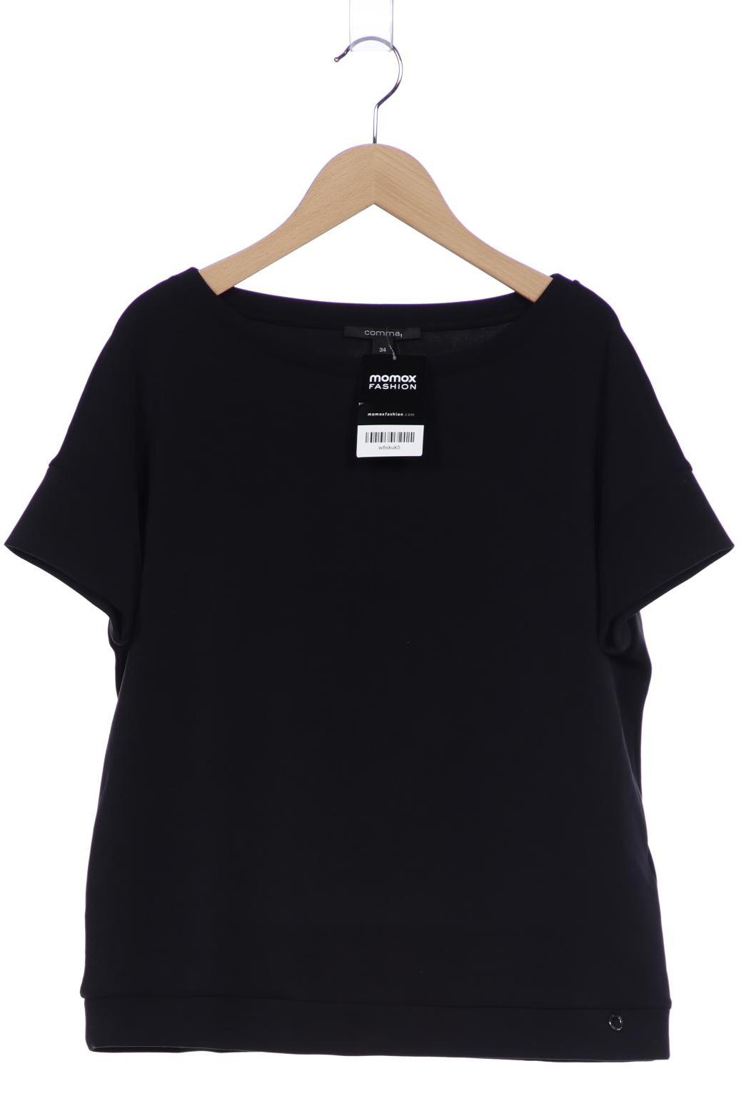 

Comma Damen T-Shirt, schwarz, Gr. 34