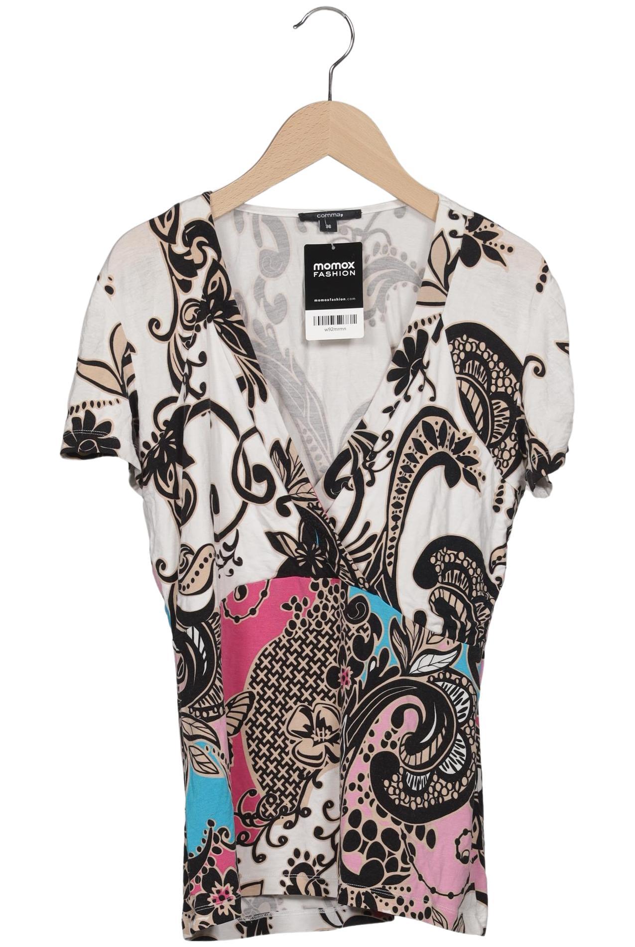 

Comma Damen T-Shirt, mehrfarbig, Gr. 36