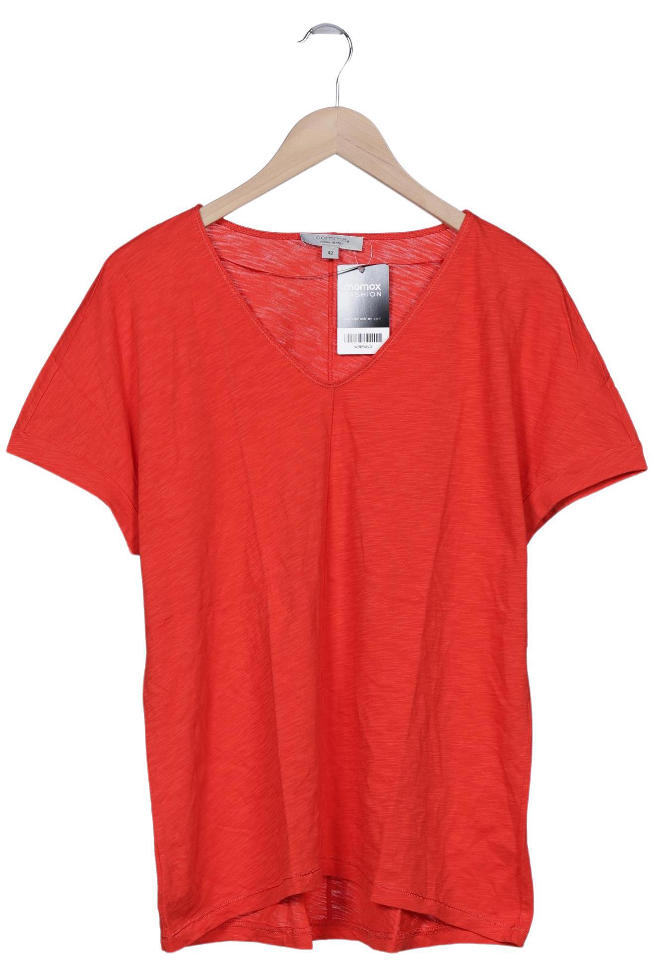 

Comma Damen T-Shirt, rot, Gr. 42