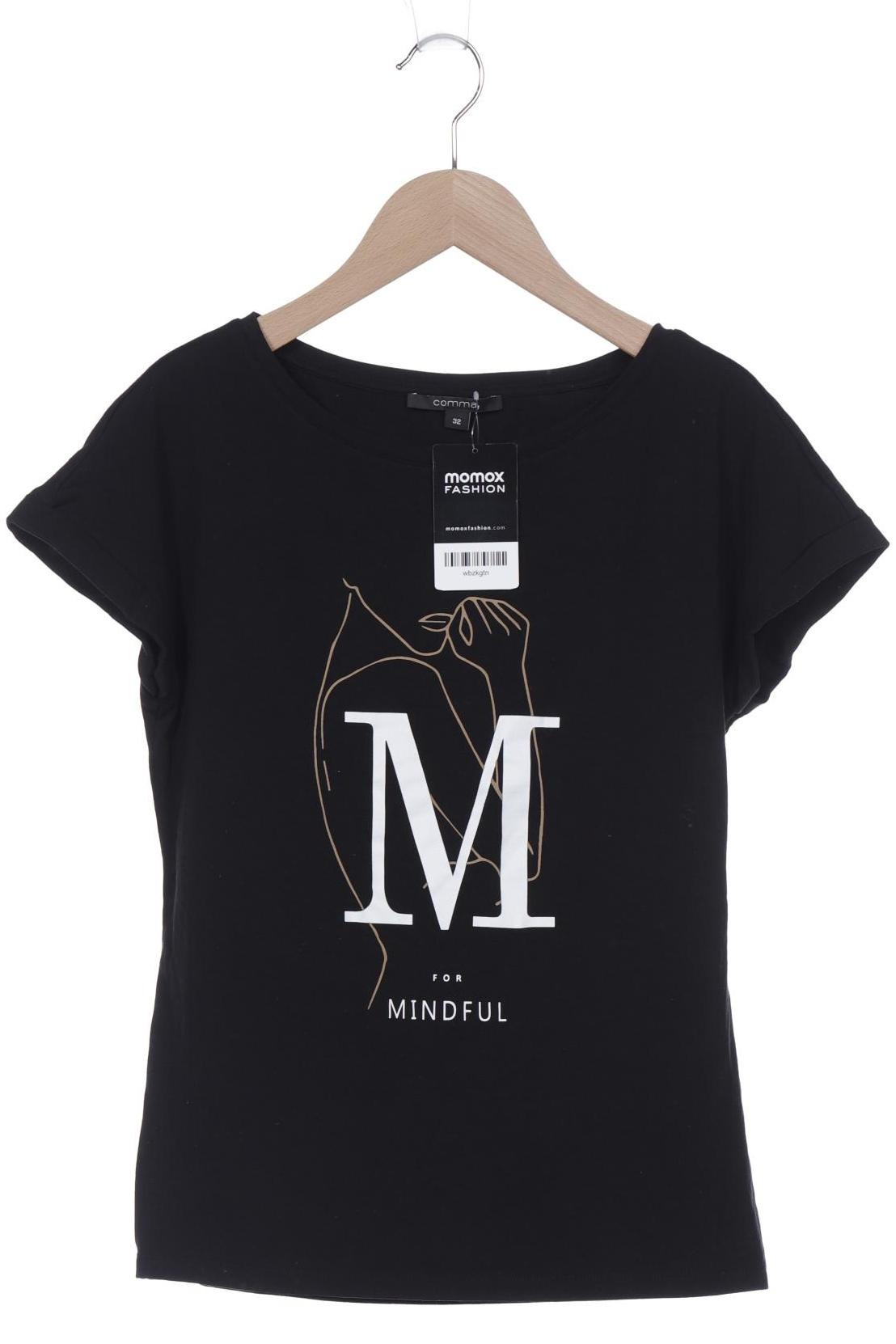 Thumbnail - Comma Damen T-Shirt, schwarz, Gr. 32