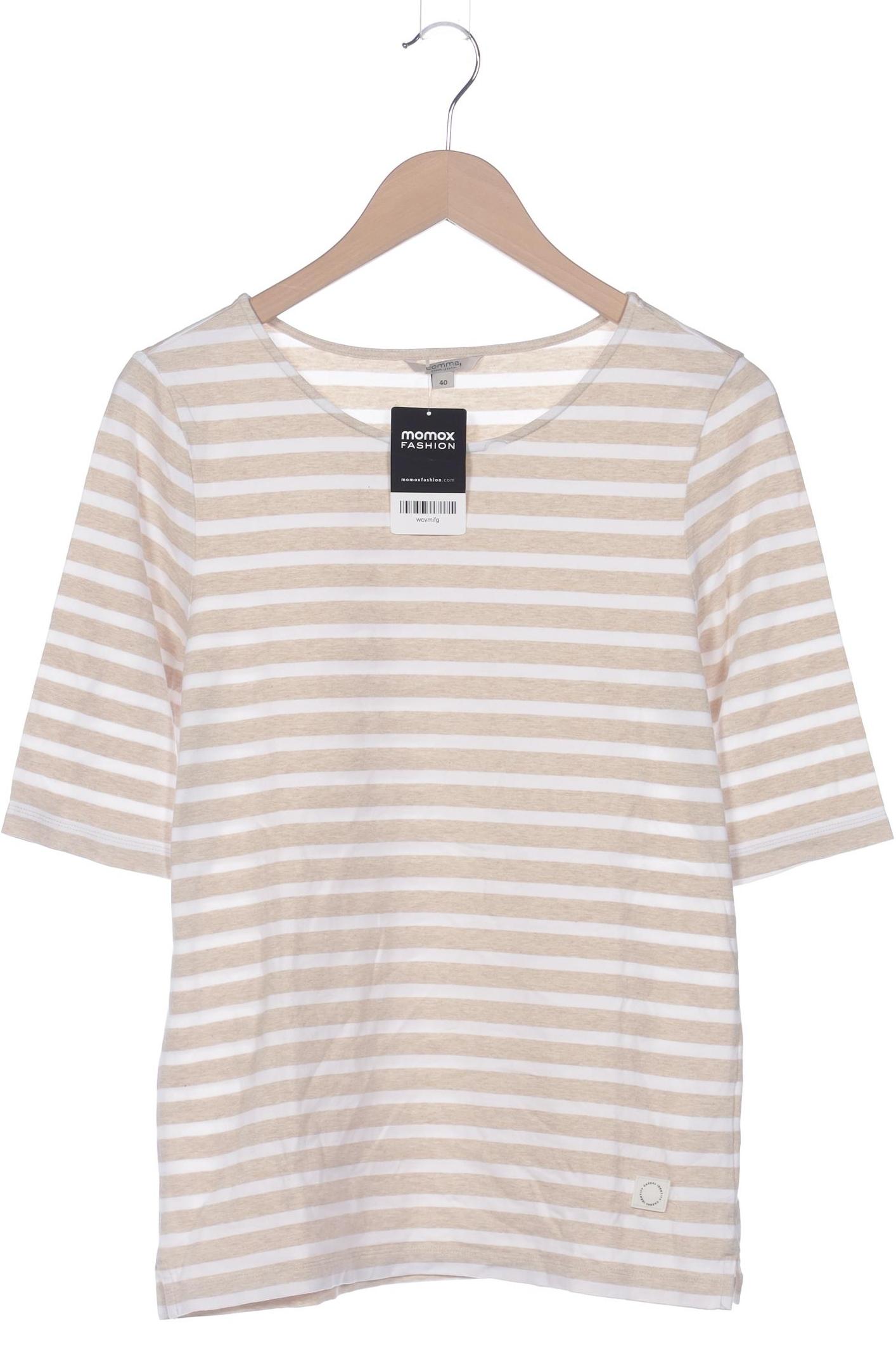 

Comma Damen T-Shirt, beige, Gr. 40