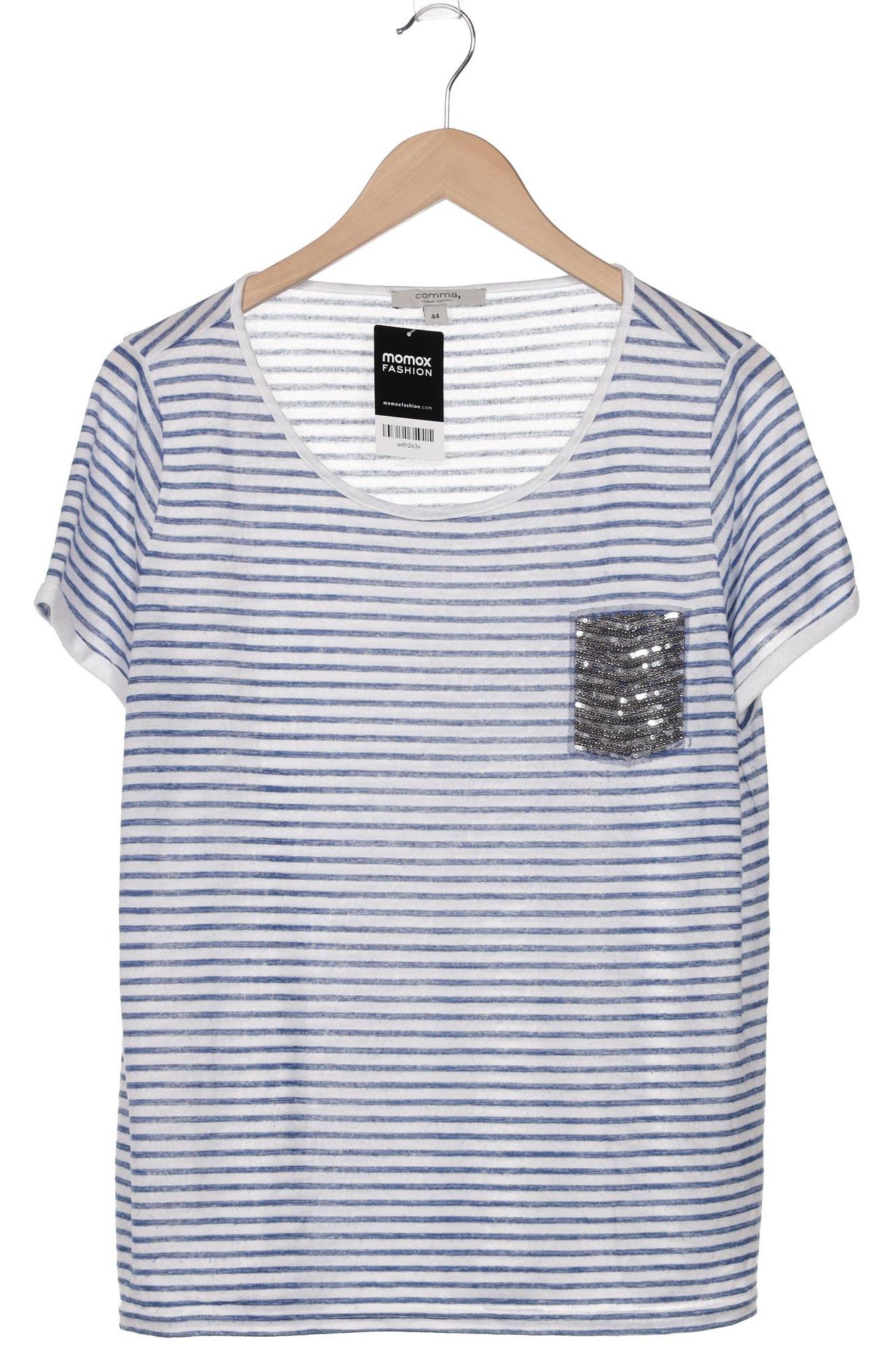 

Comma Damen T-Shirt, blau, Gr. 44