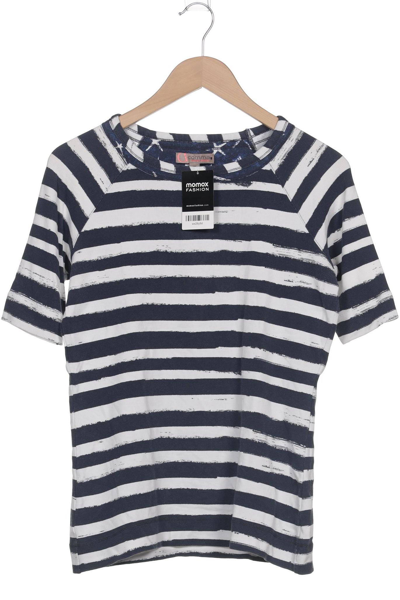 

Comma Damen T-Shirt, marineblau, Gr. 38