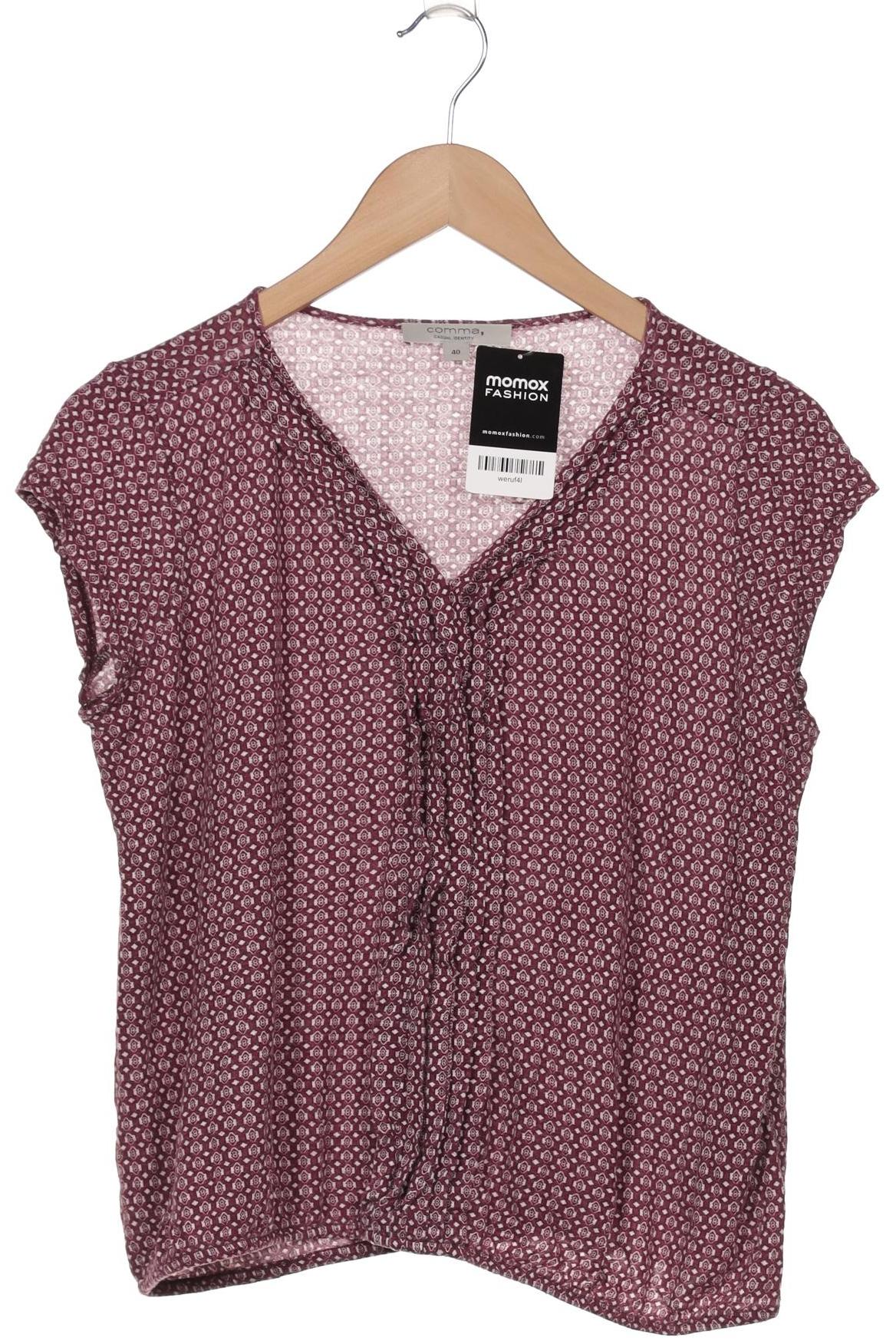 

Comma Damen T-Shirt, bordeaux, Gr. 40