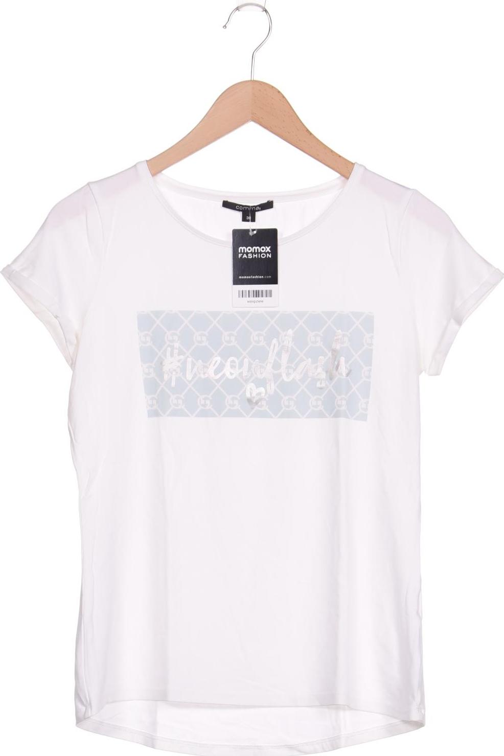 

Comma Damen T-Shirt, weiß