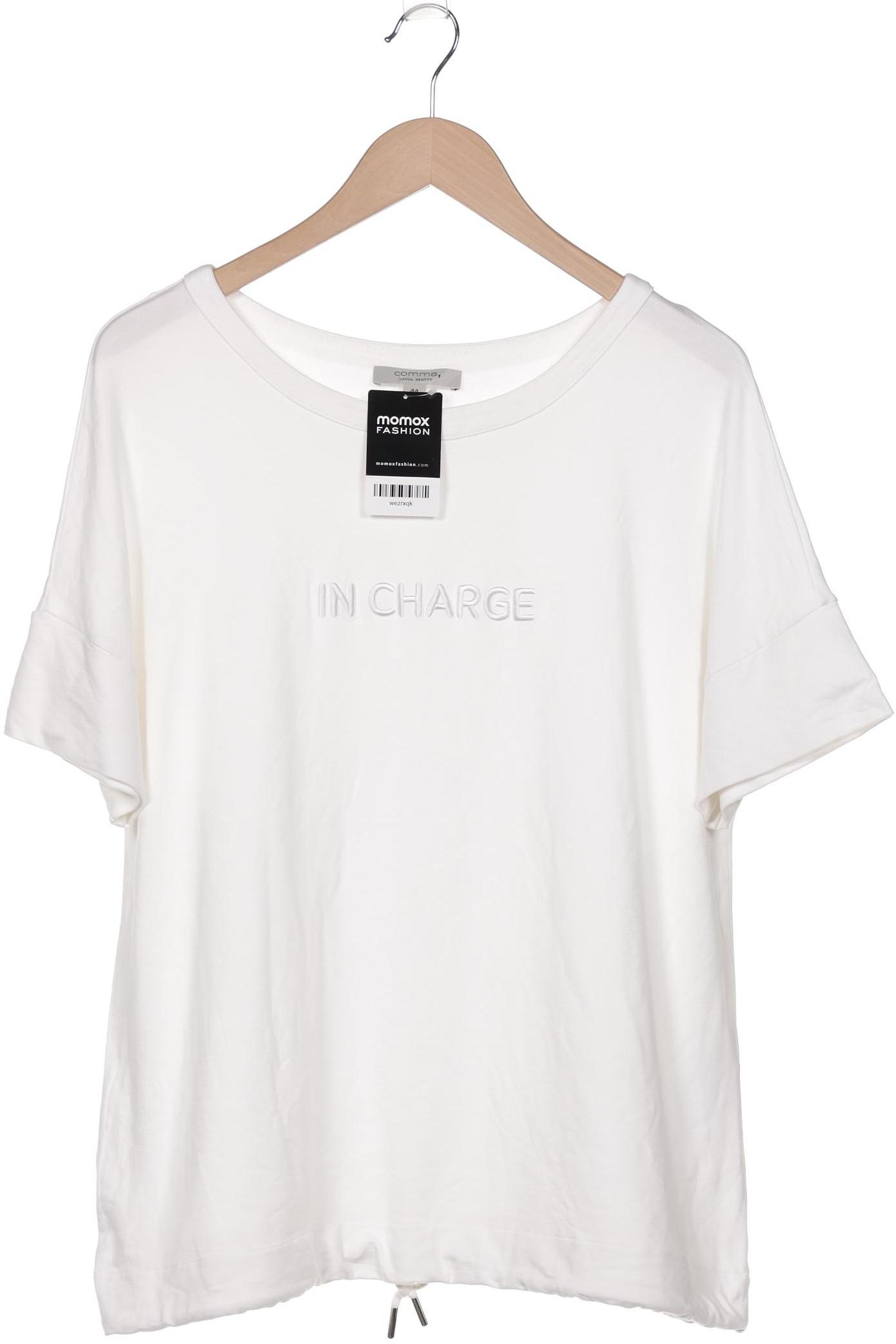 

Comma Damen T-Shirt, weiß, Gr. 44