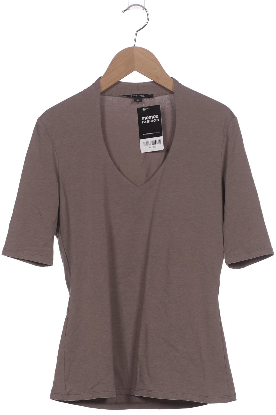 

Comma Damen T-Shirt, braun, Gr. 34