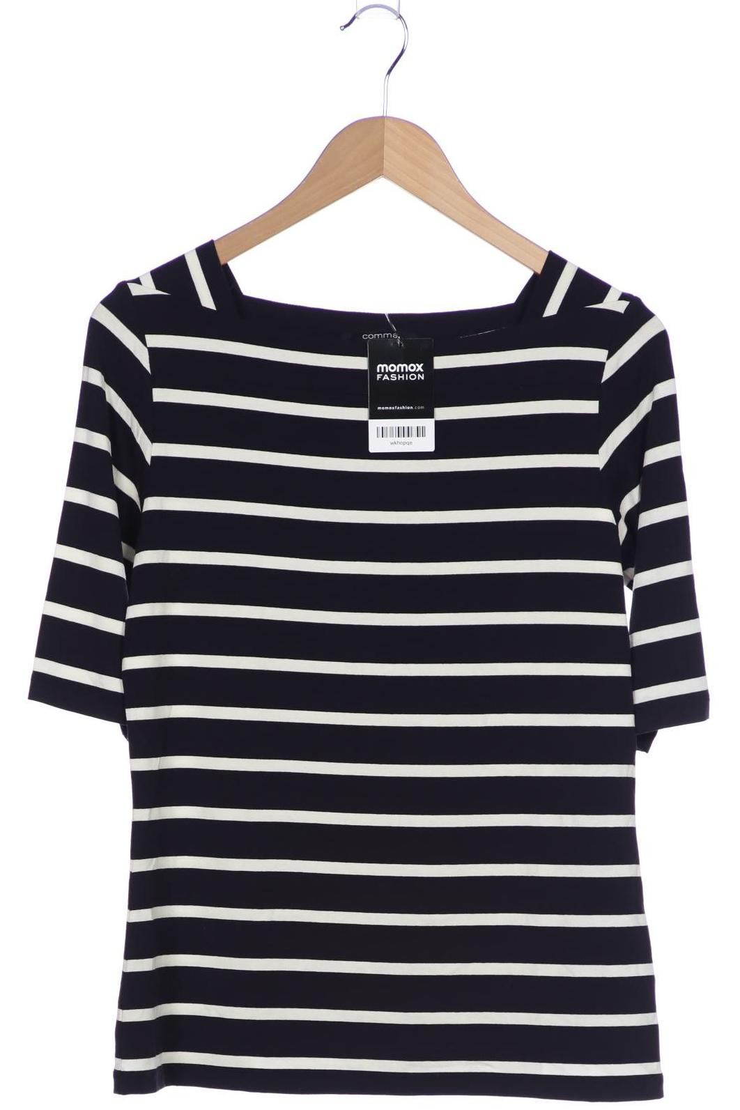 

Comma Damen T-Shirt, marineblau, Gr. 38
