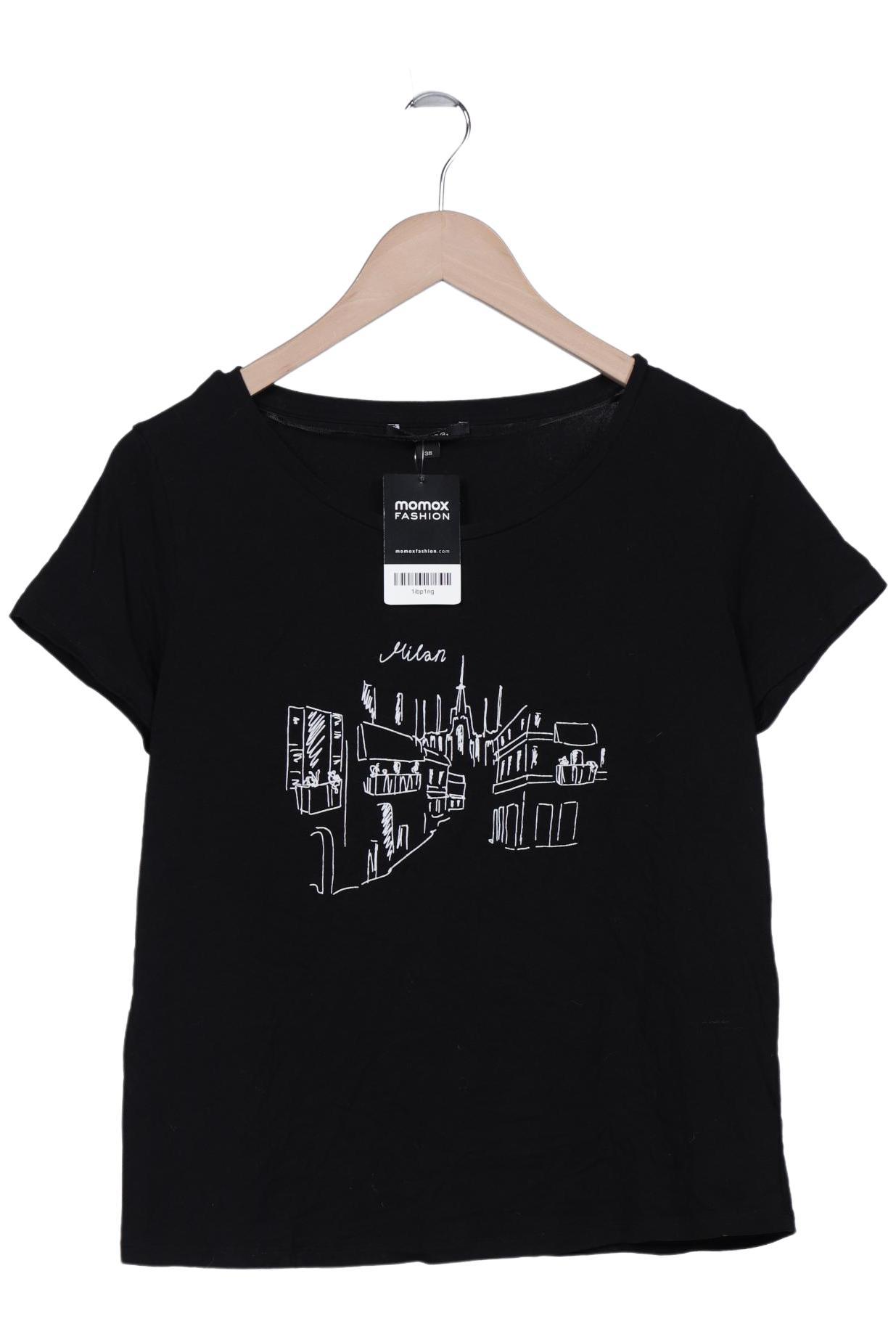 

Comma Damen T-Shirt, schwarz, Gr. 38